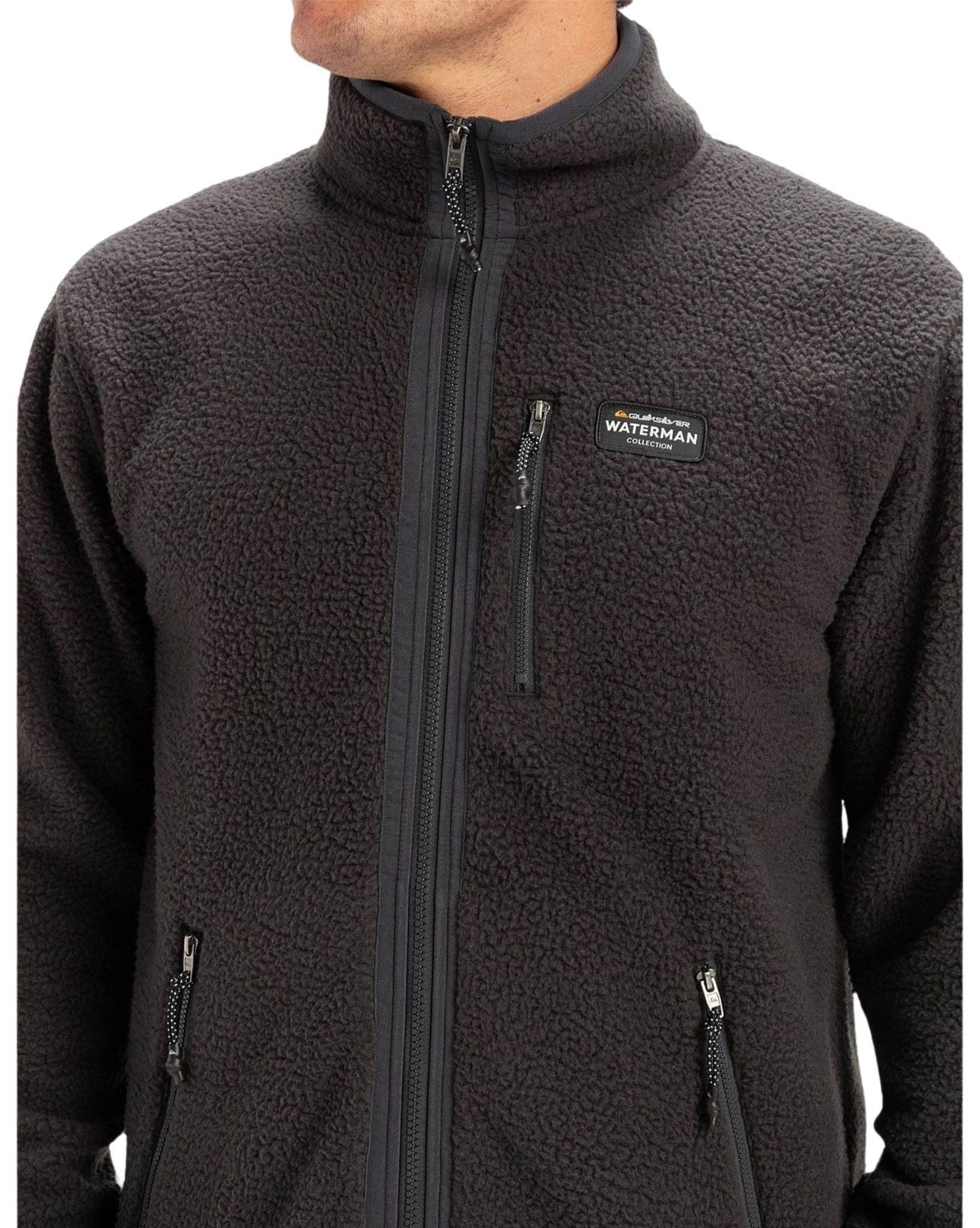 Quiksilver Mens Hook Sherpa Zip Fleece - Phantom
