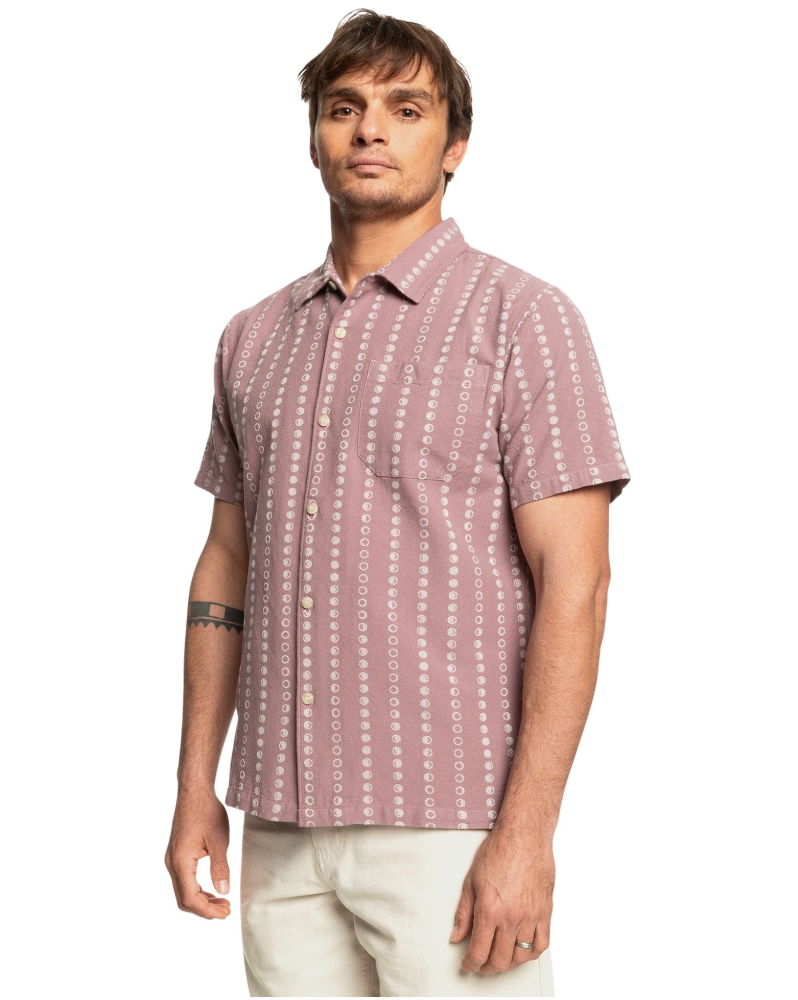 Quiksilver Mens Lunar Phases Casual Ss