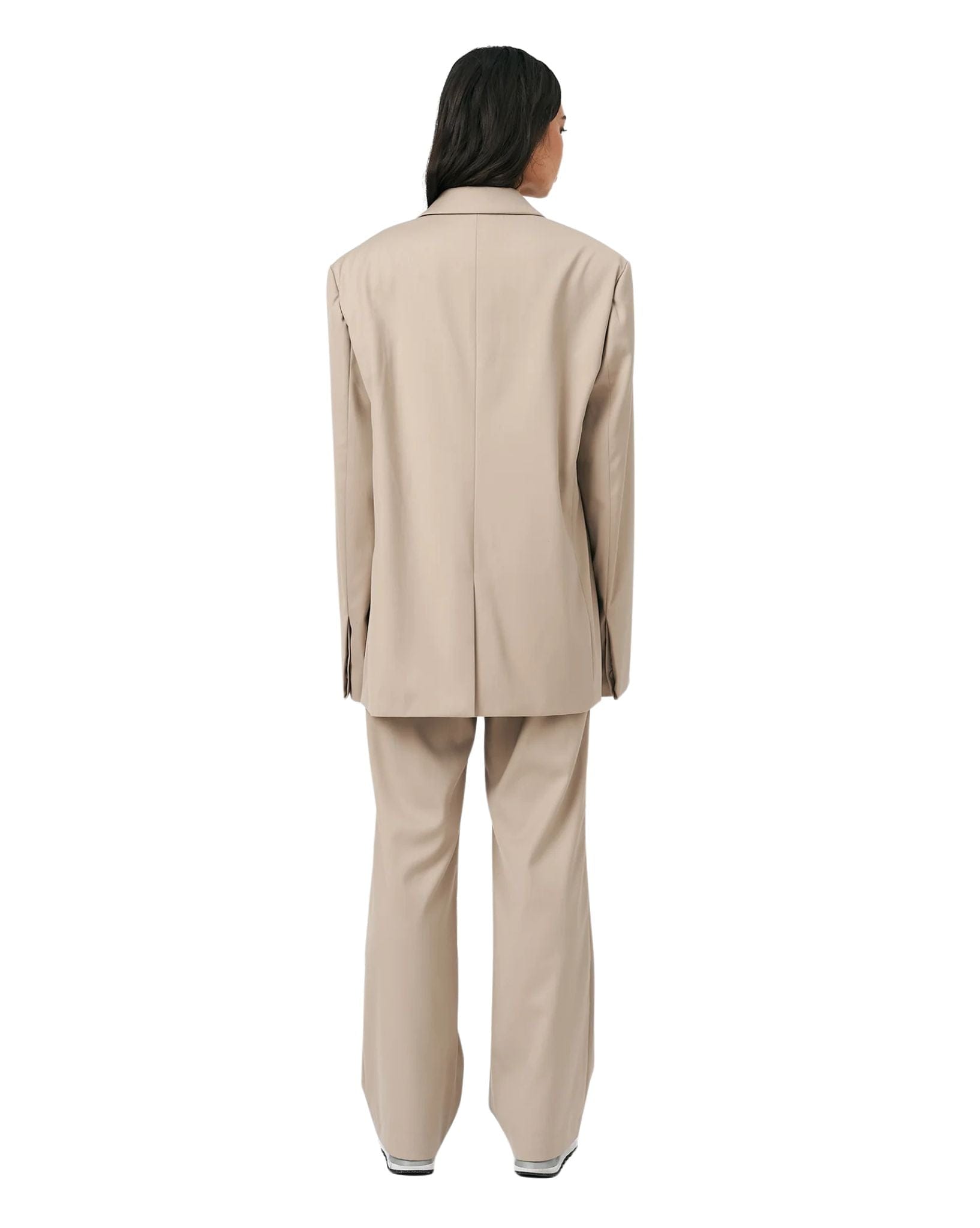 Raef Womens Blake Oversized Blazer - Taupe