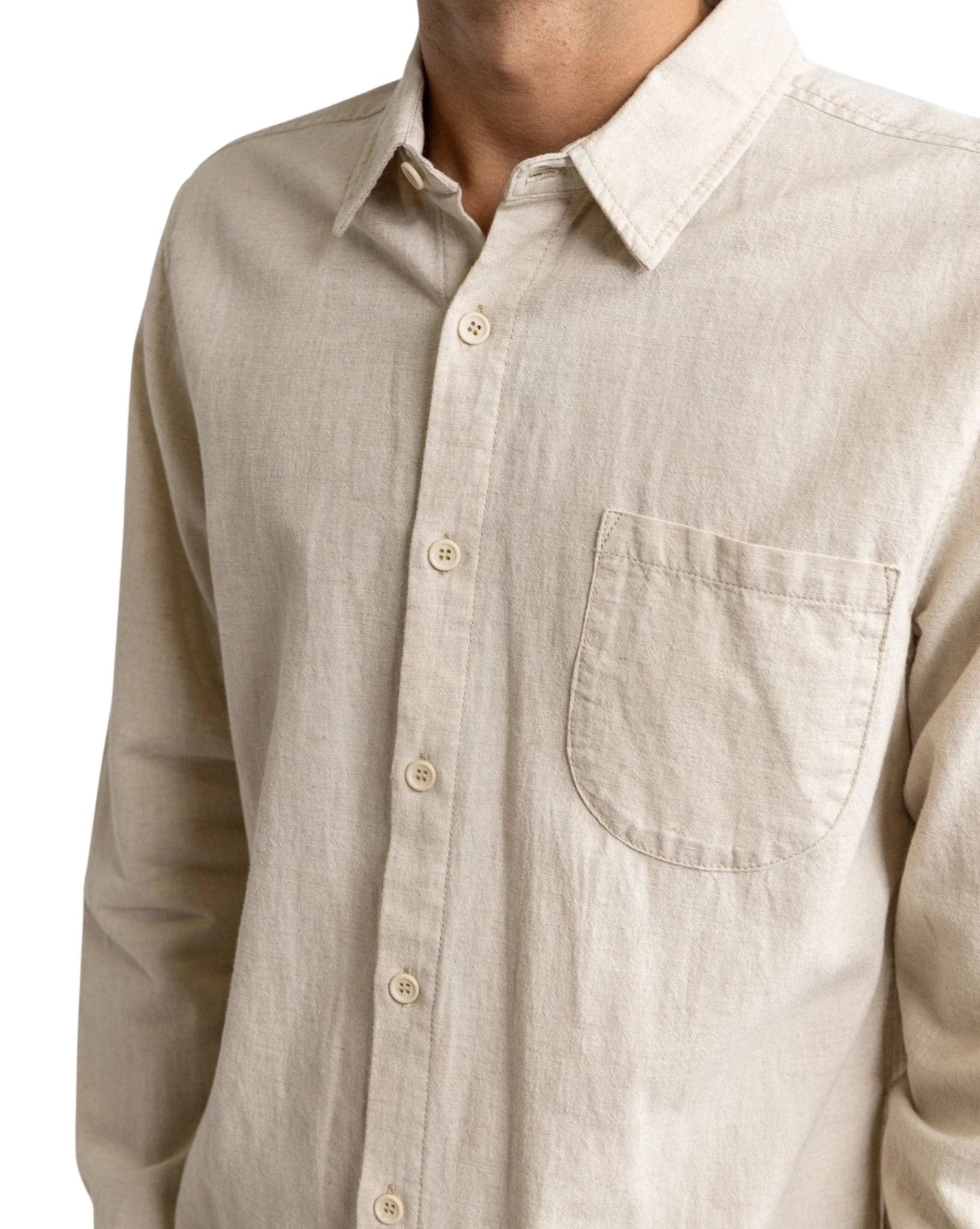 Rhythm Classic Linen Ls Shirt
