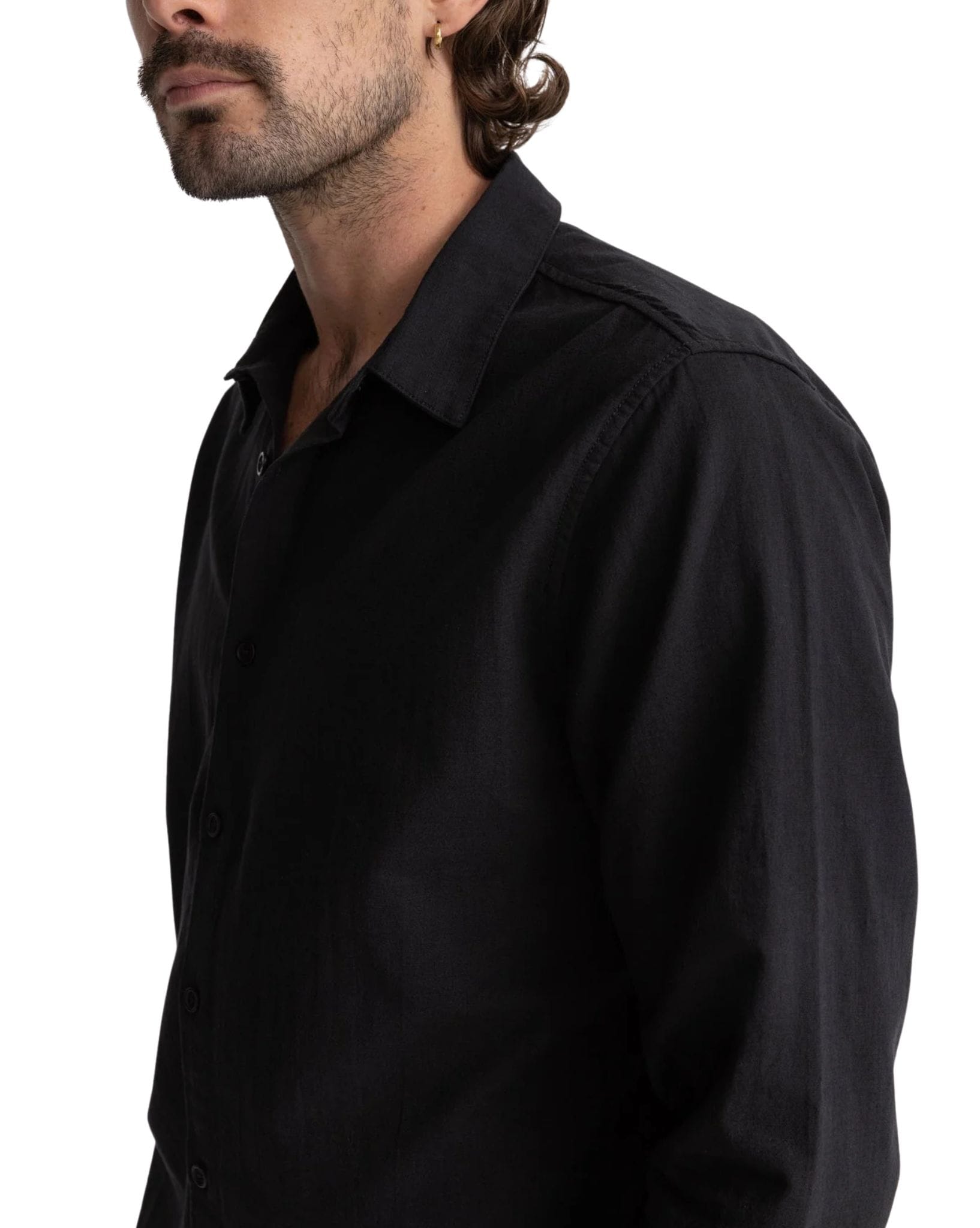 Rhythm Classic Linen Ls Shirt