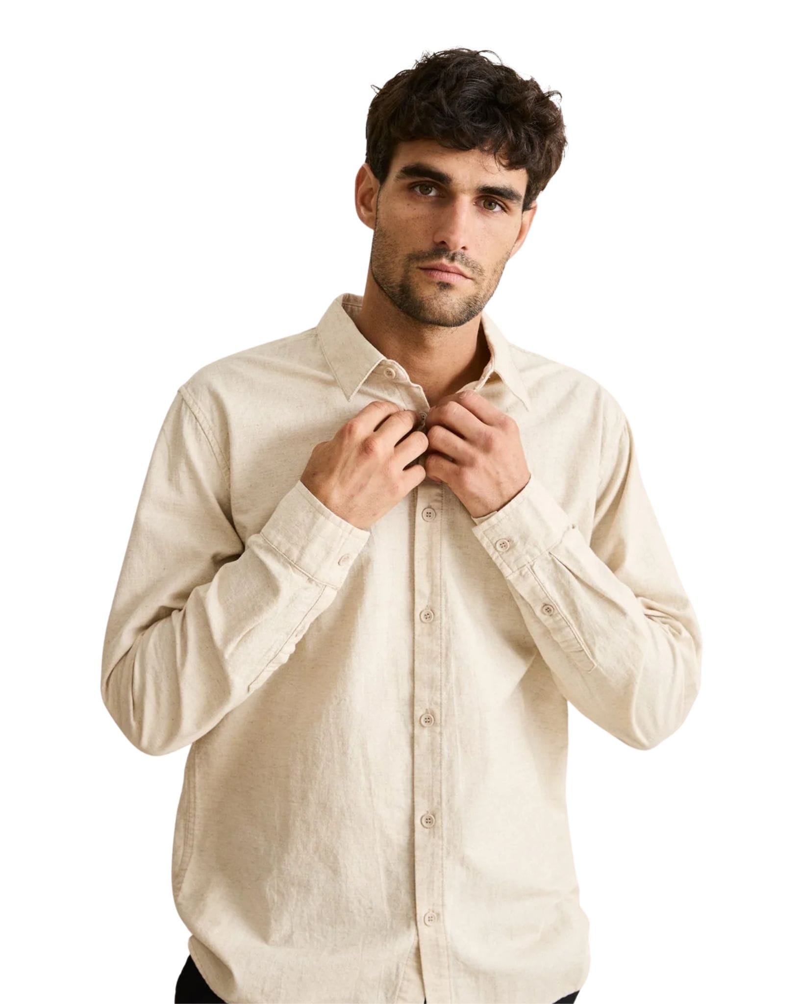 Rhythm Classic Linen Ls Shirt