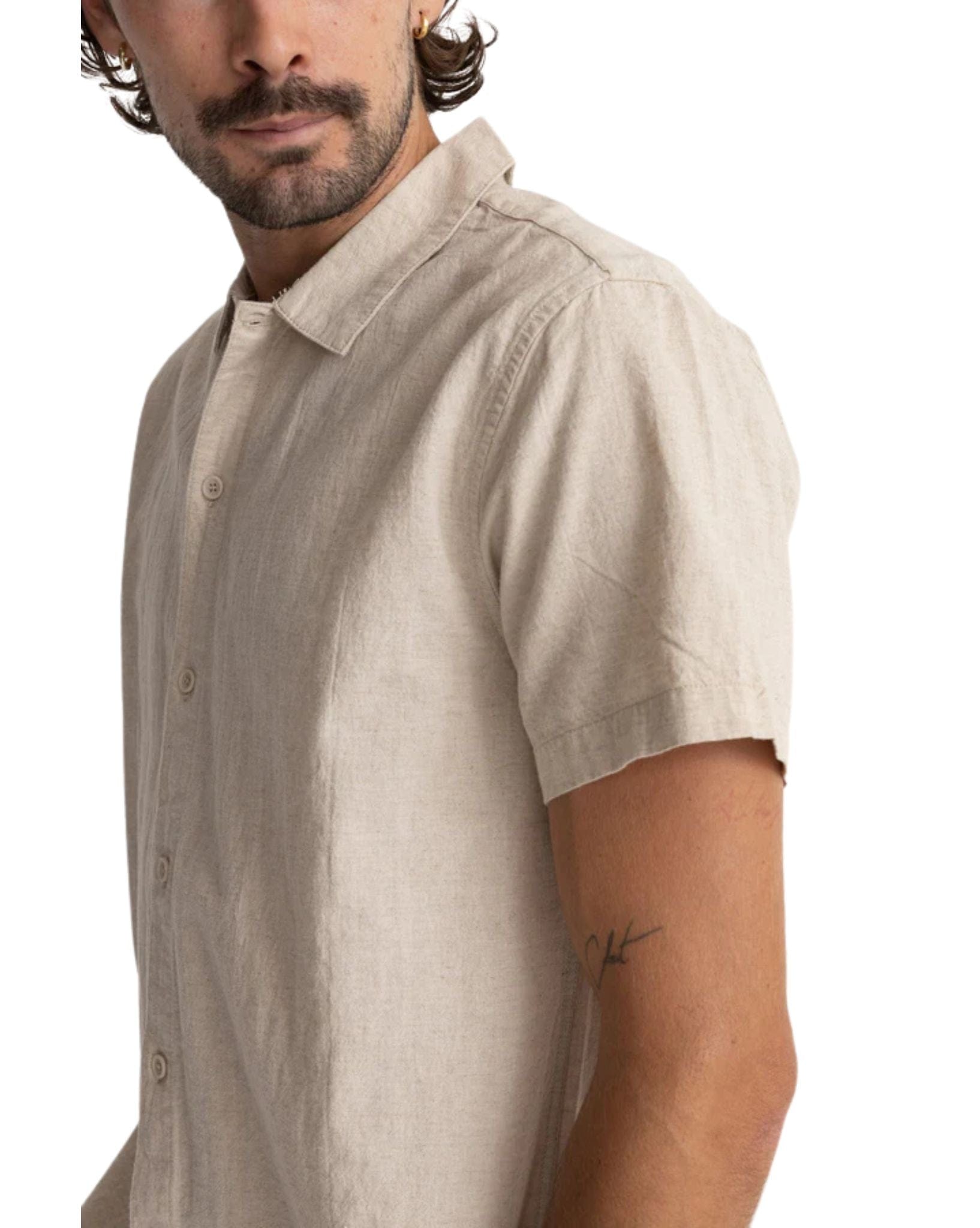 Rhythm Classic Linen Ss Shirt