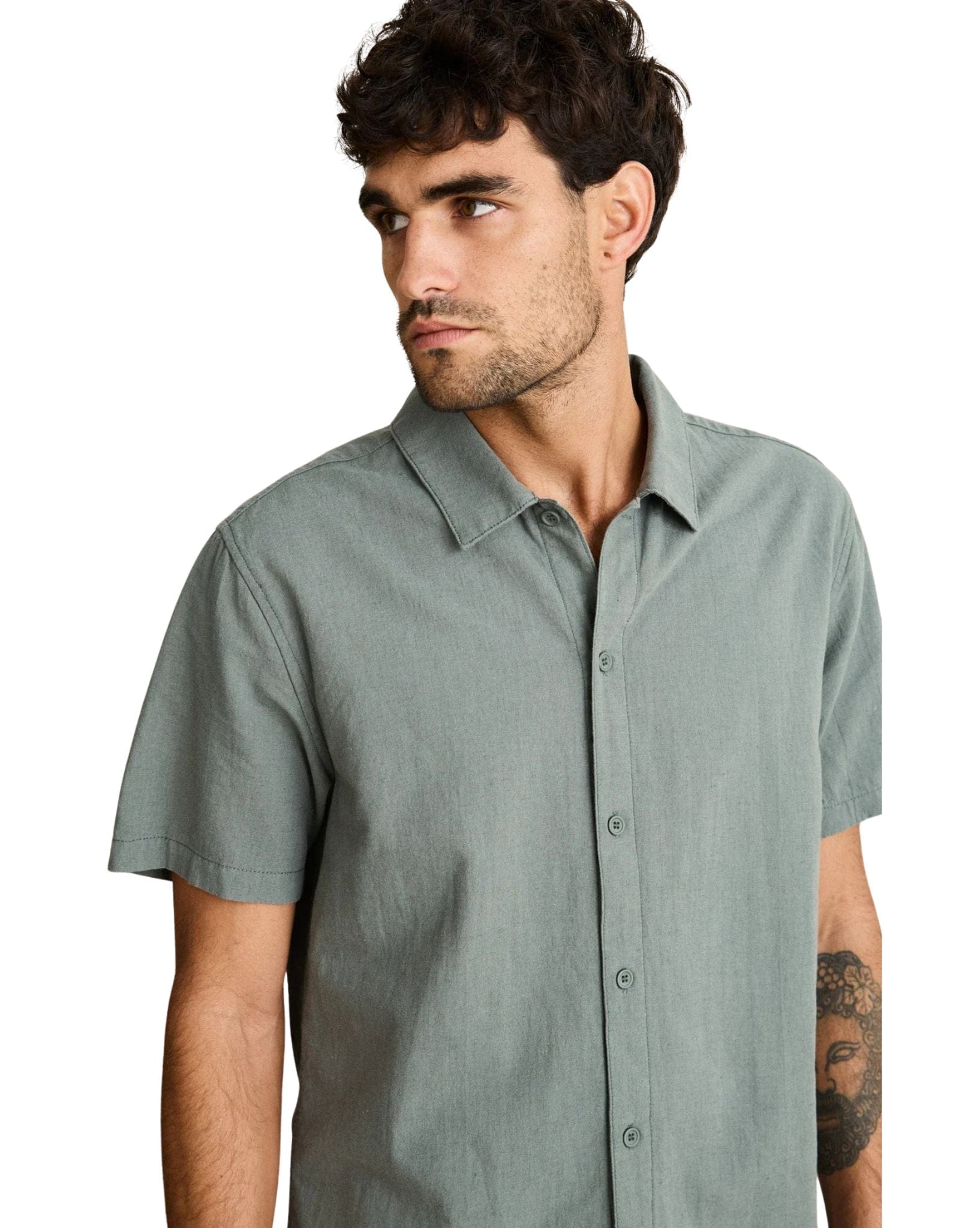 Rhythm Classic Linen Ss Shirt