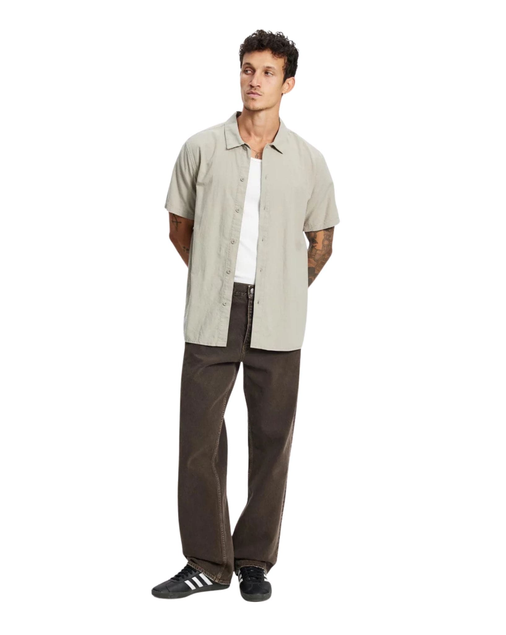 Rhythm Classic Linen Ss Shirt