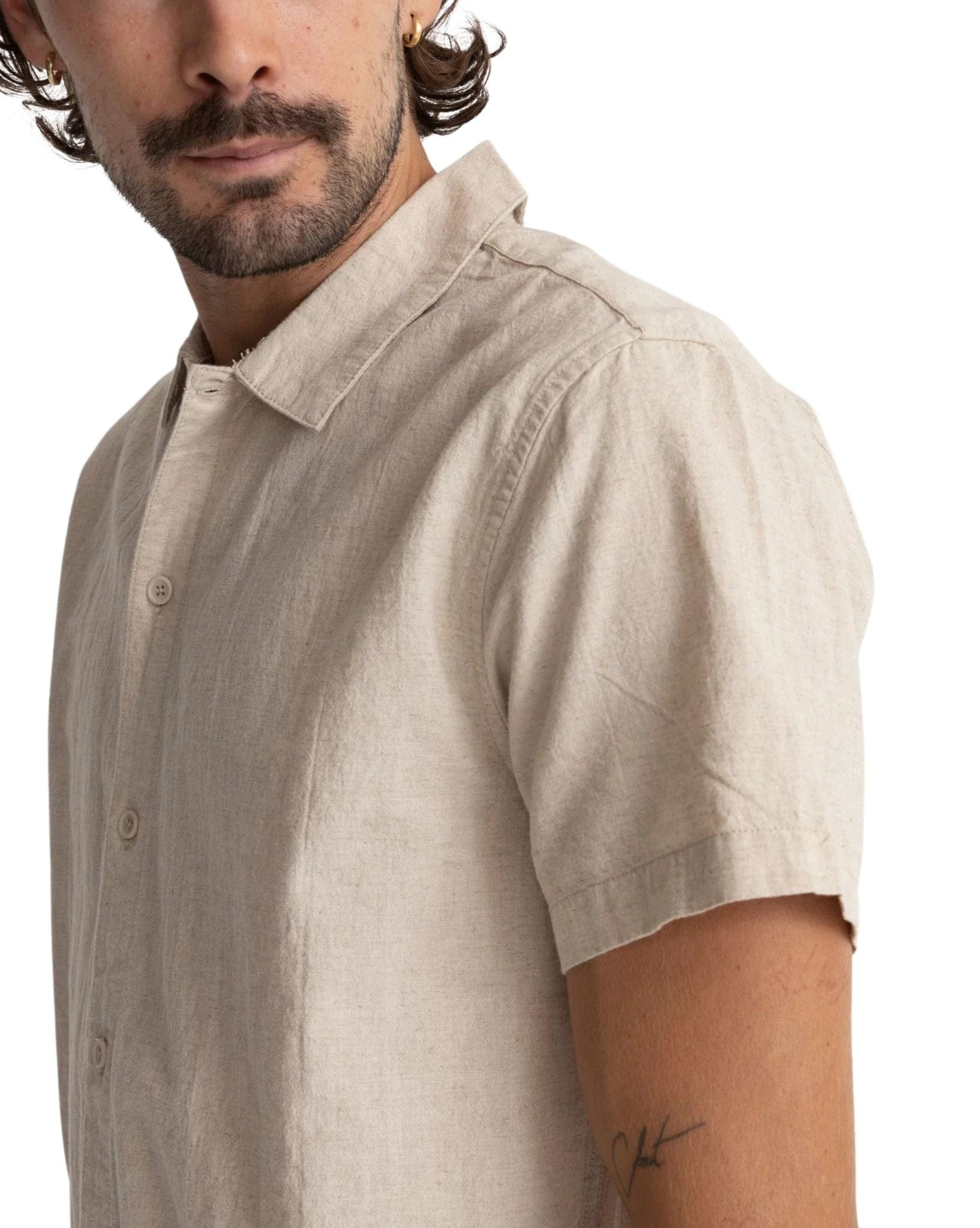 Rhythm Classic Linen Ss Shirt