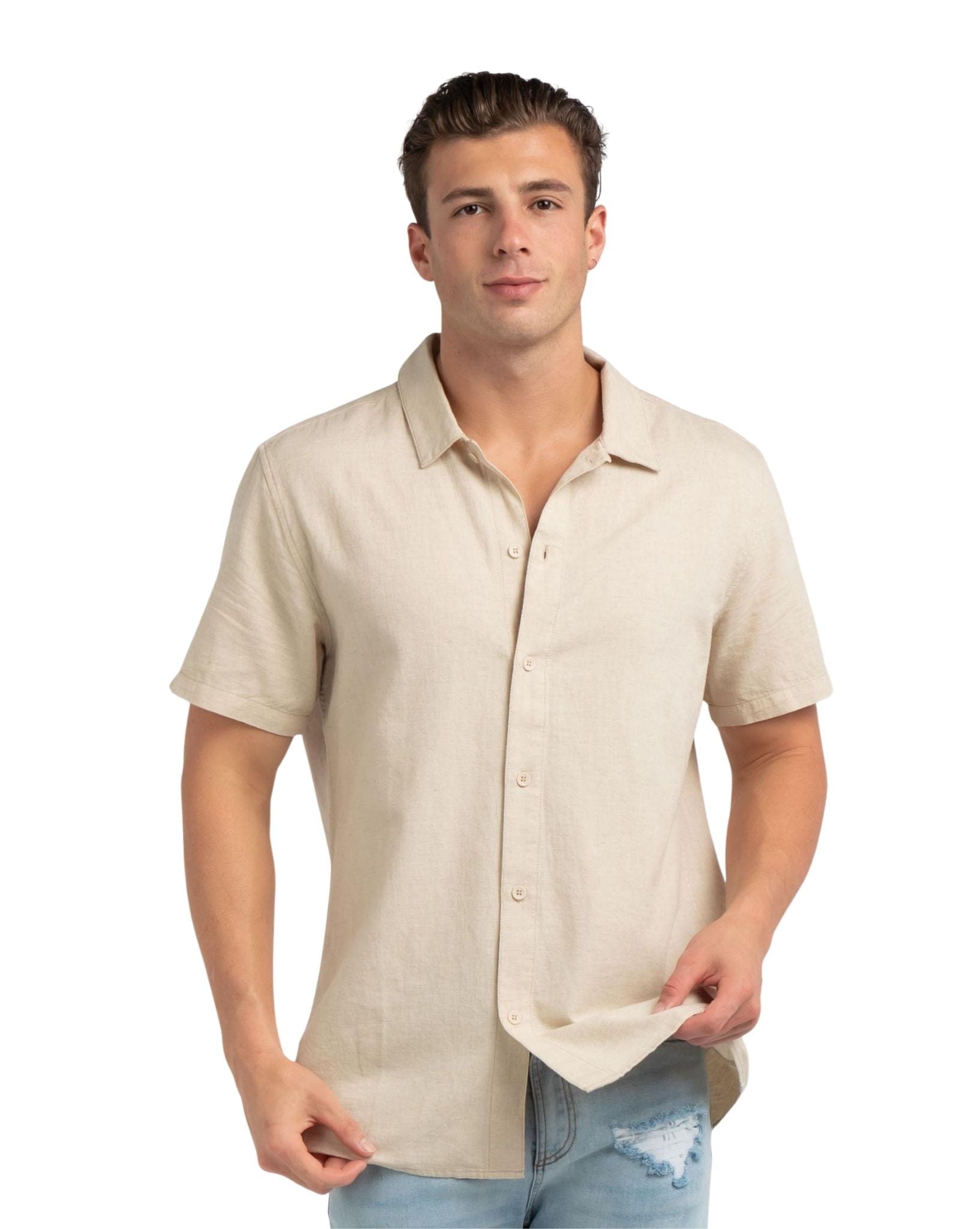 Rhythm Classic Linen Ss Shirt