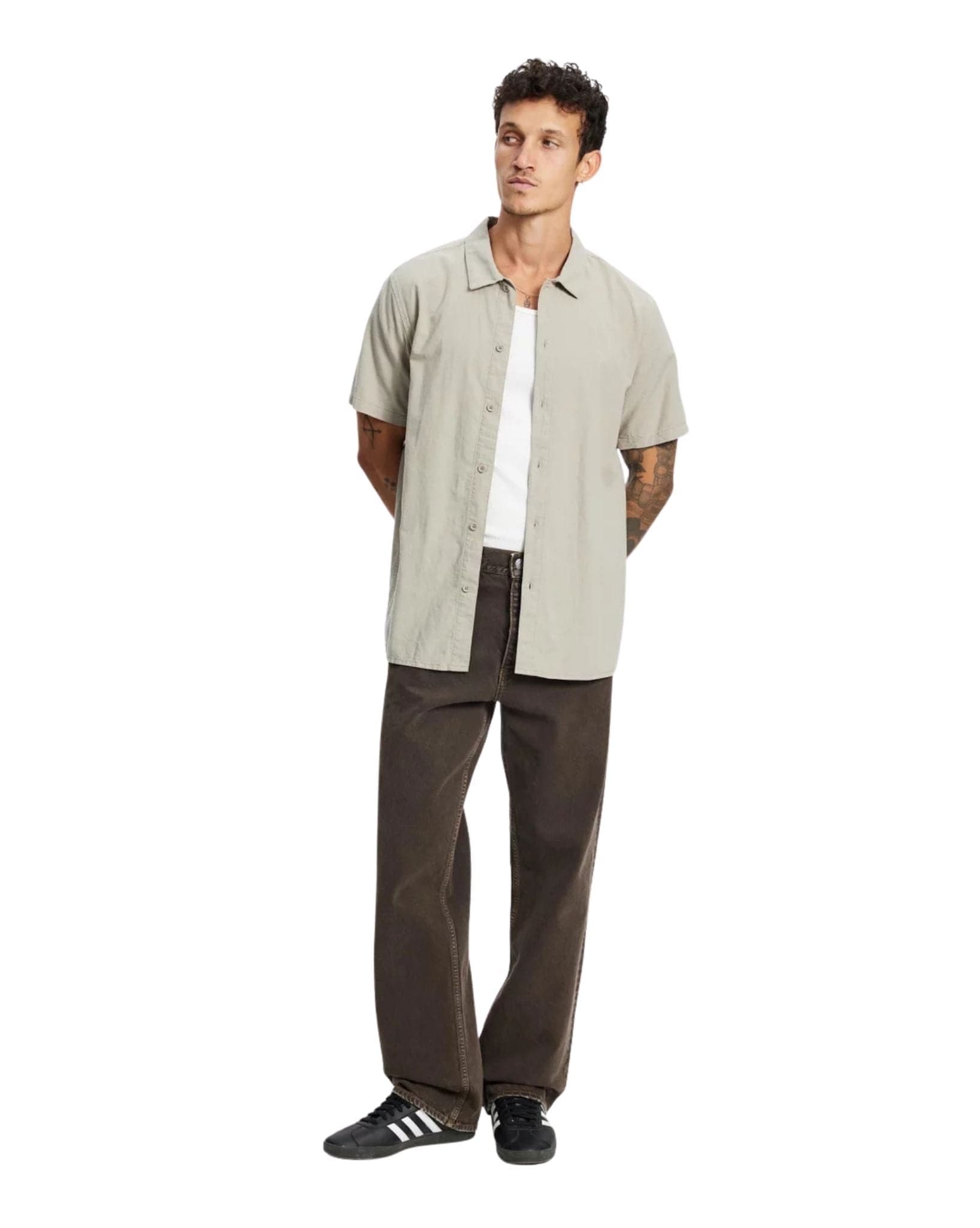 Rhythm Classic Linen Ss Shirt