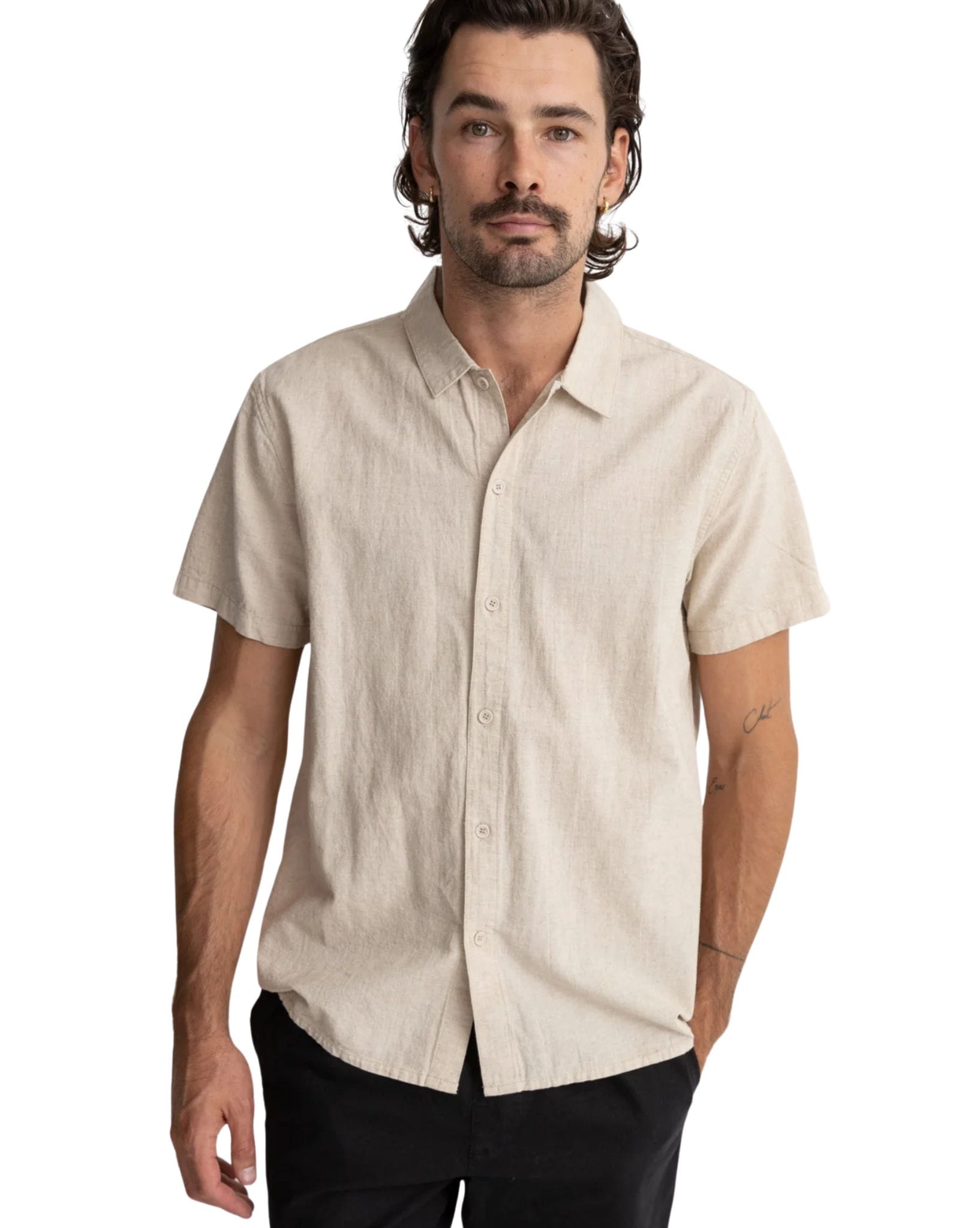 Rhythm Classic Linen Ss Shirt