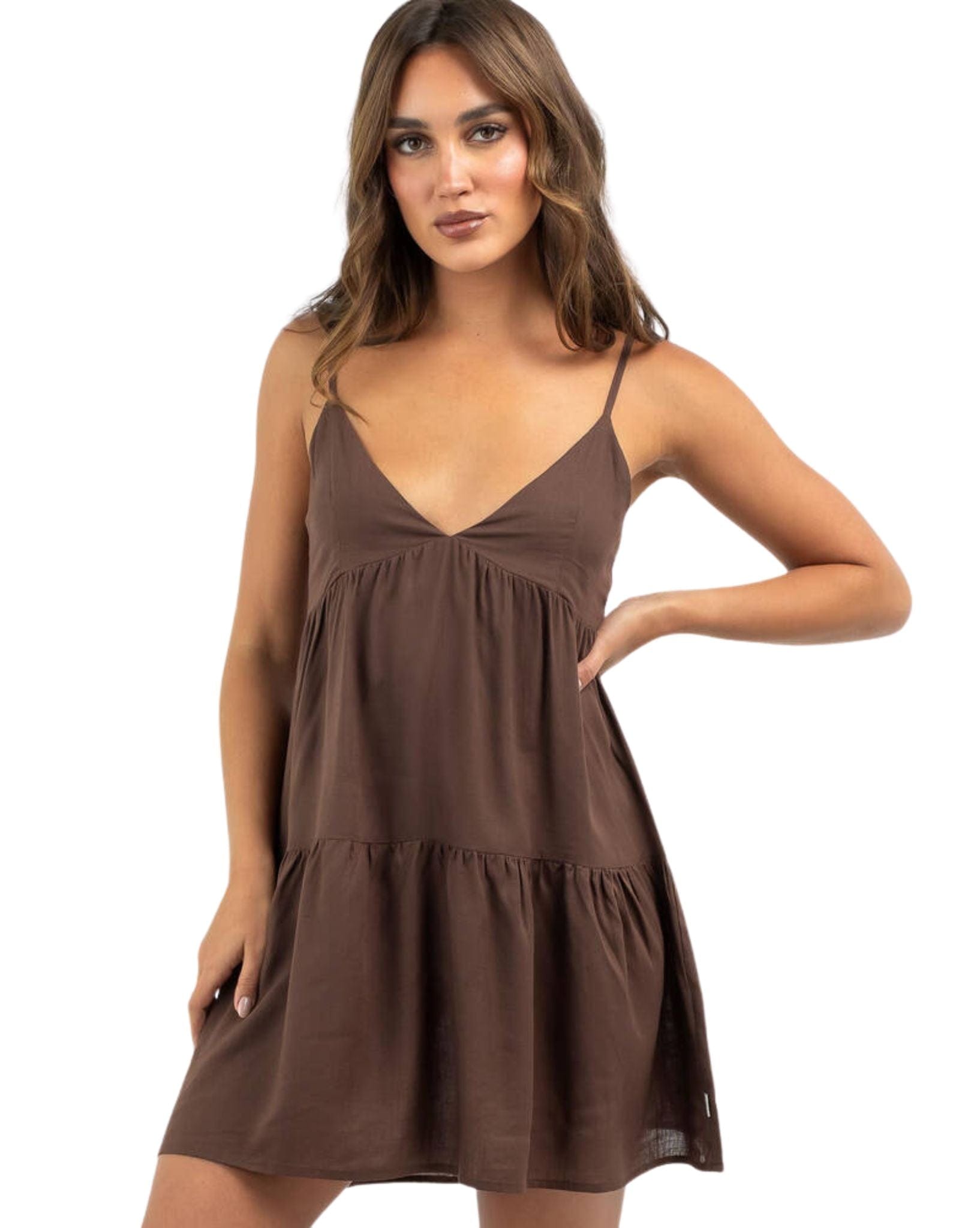 Rhythm Classic Tiered Mini Dress