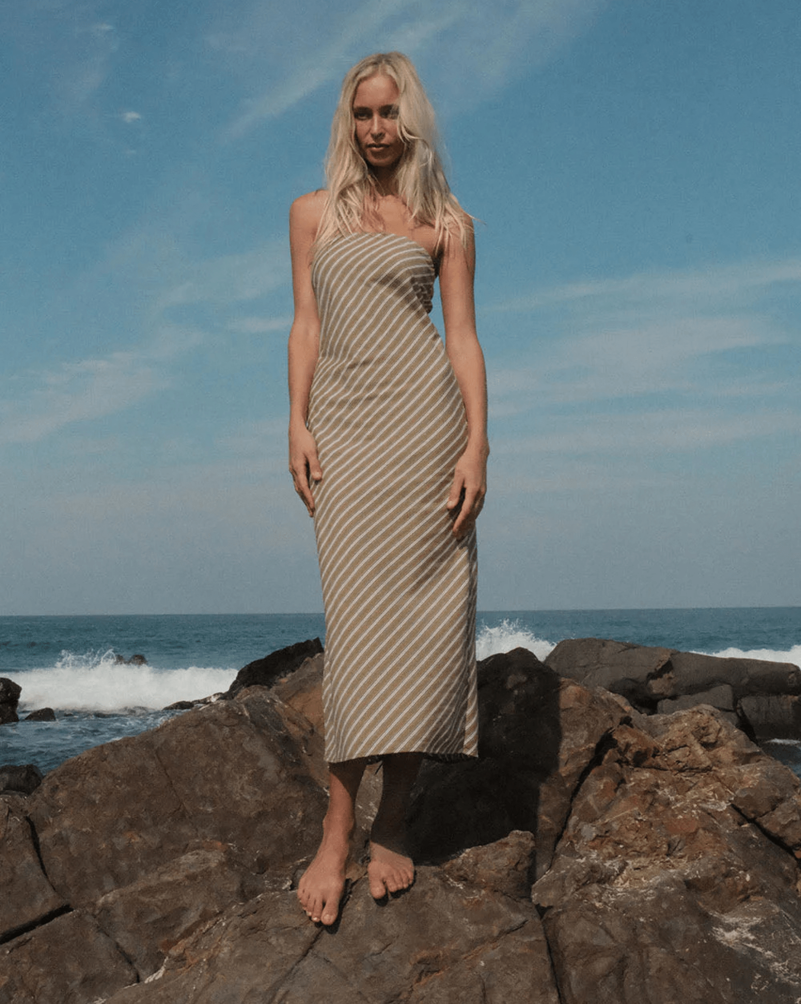 Rhythm Dalias Bias Midi Dress