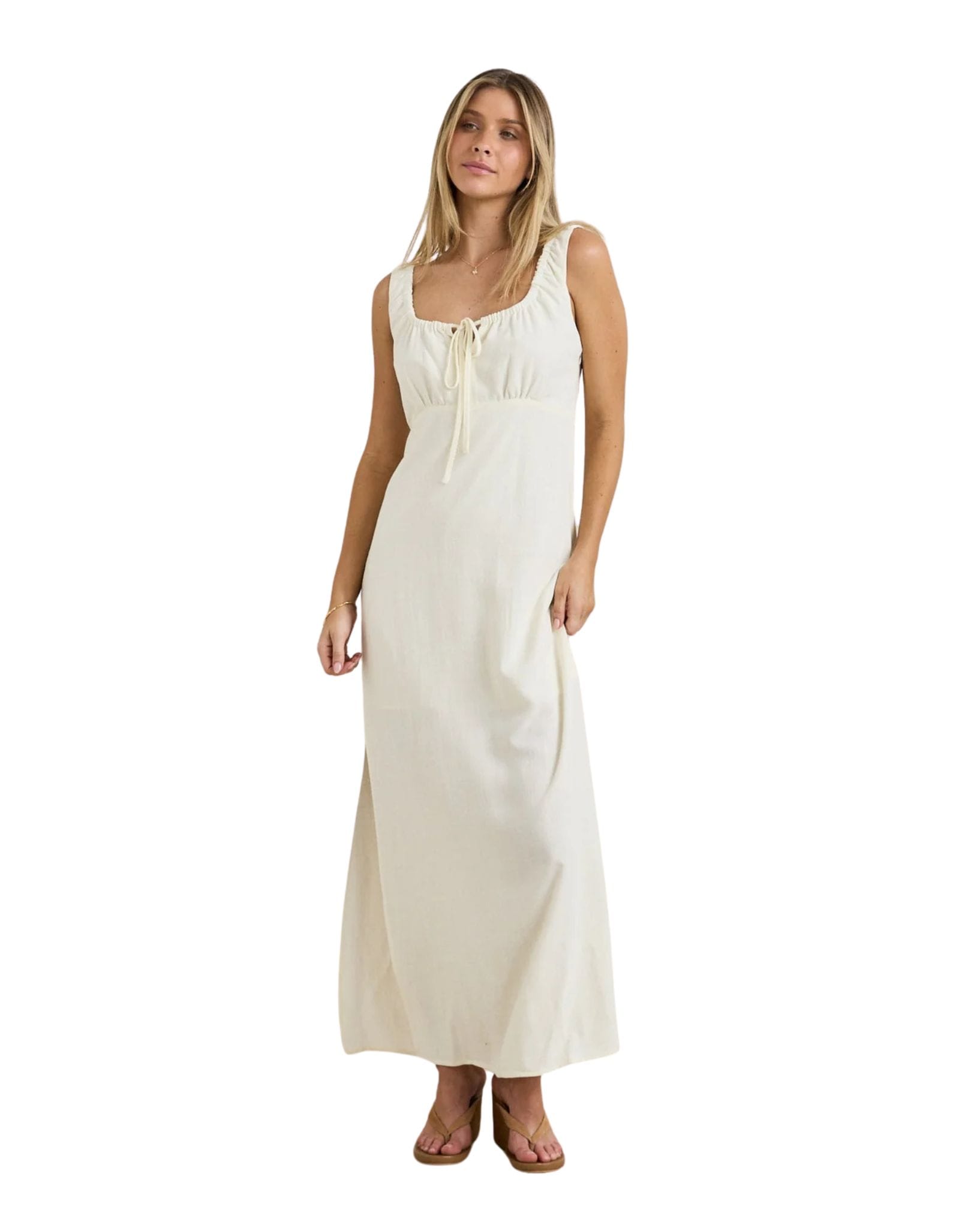 Rhythm Del Rio Gathered Maxi Dress