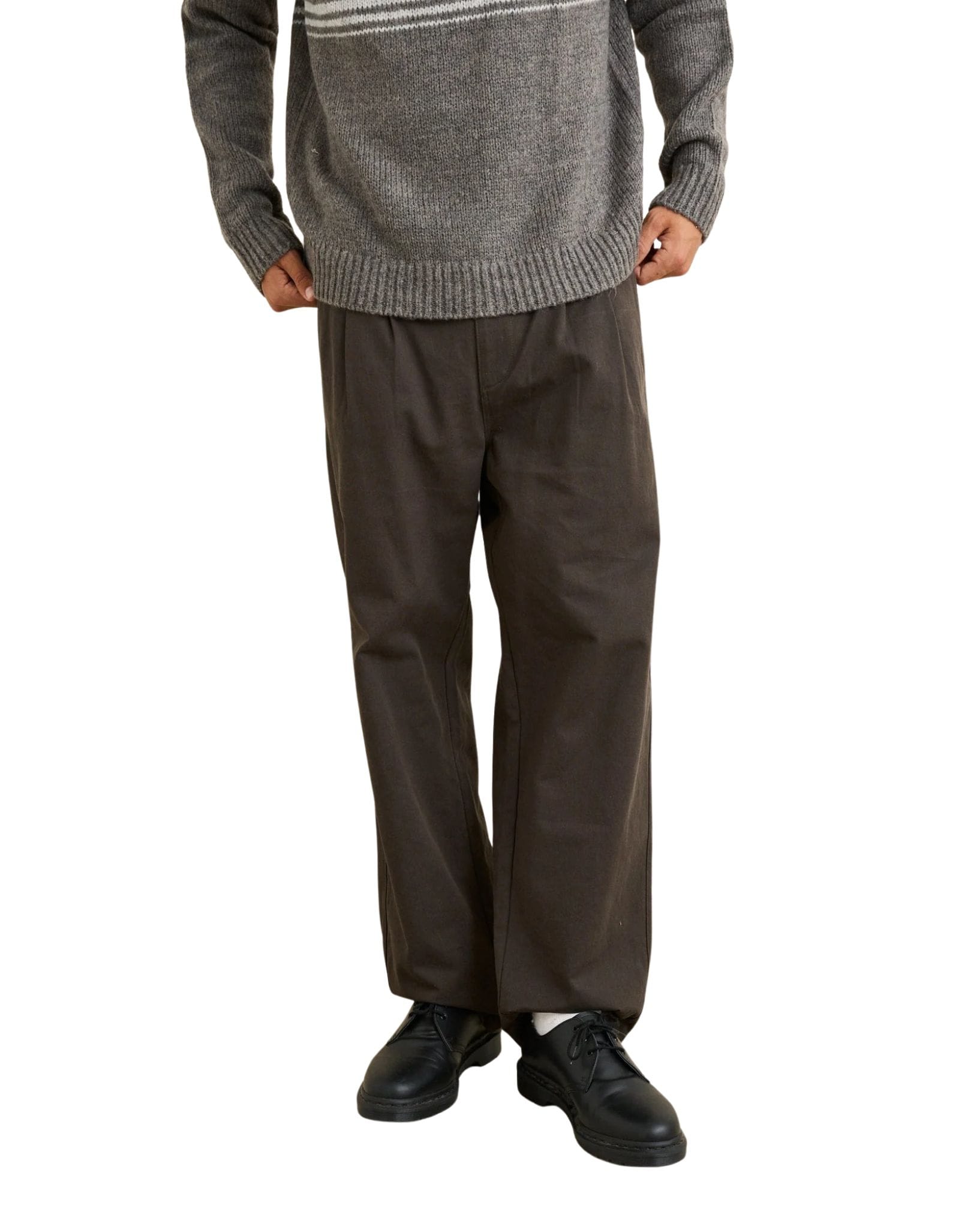 Rhythm Double Pleat Twill Trouser