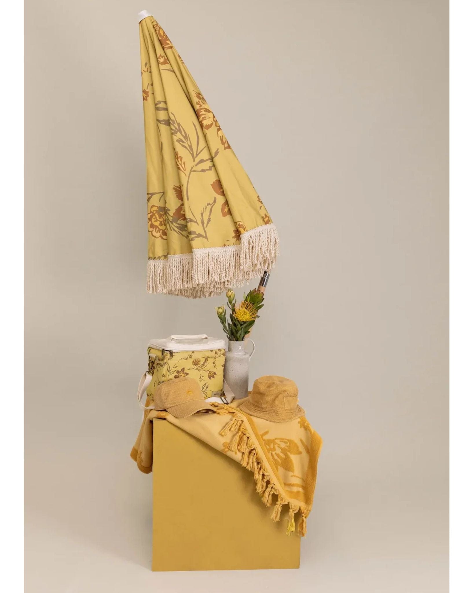 Rhythm Fields Beach Brollie - Marigold