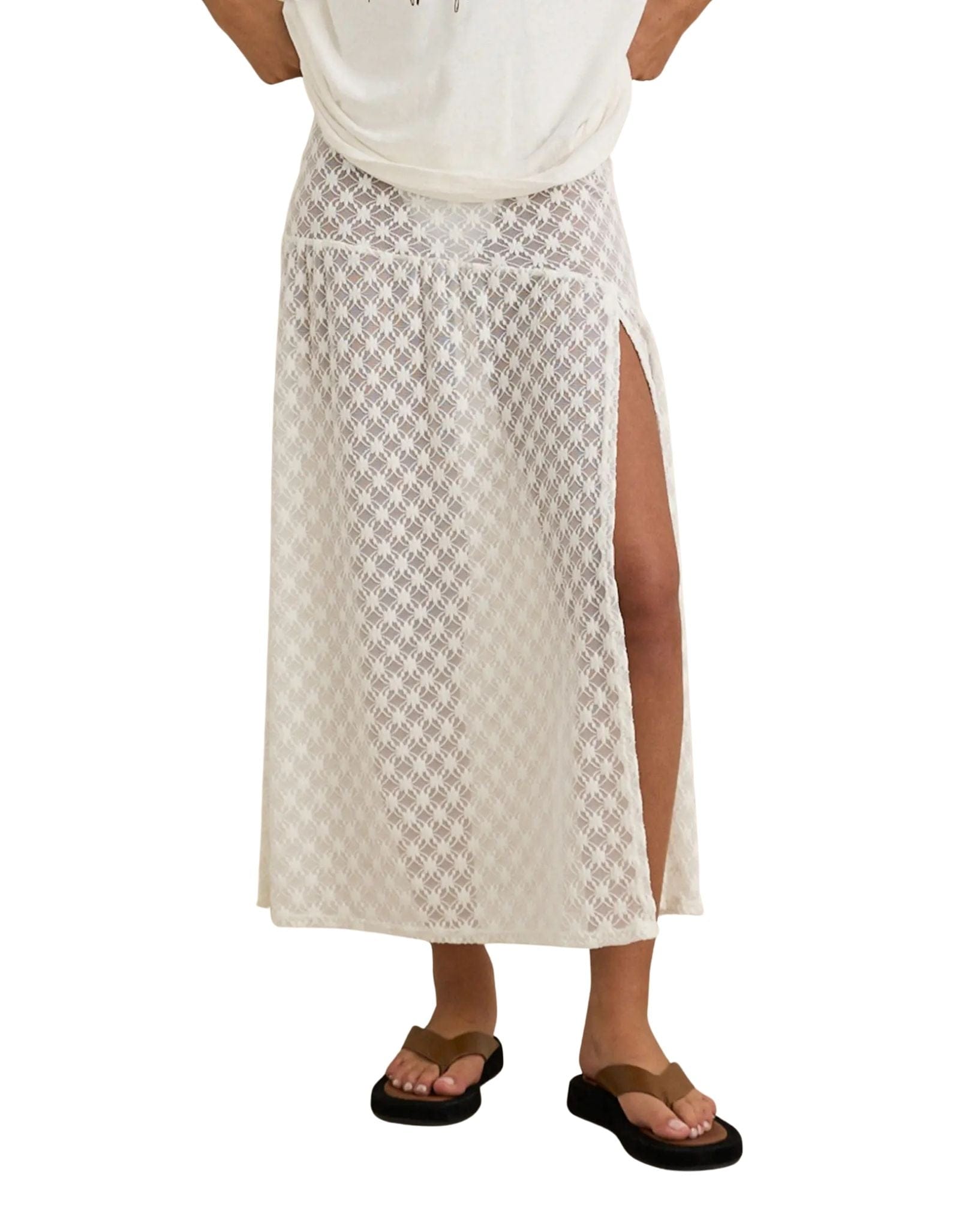 Rhythm Gigi Lace Maxi Skirt