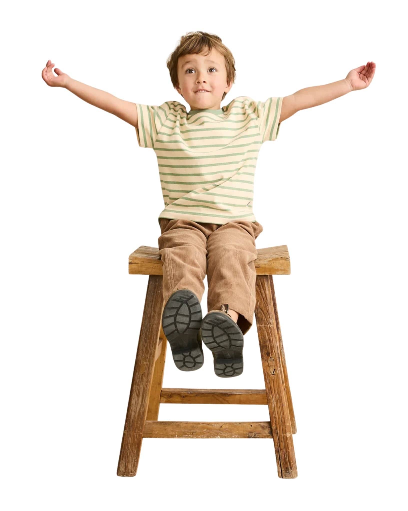 Rhythm Kids Vintage Stripe Ss T-Shirt