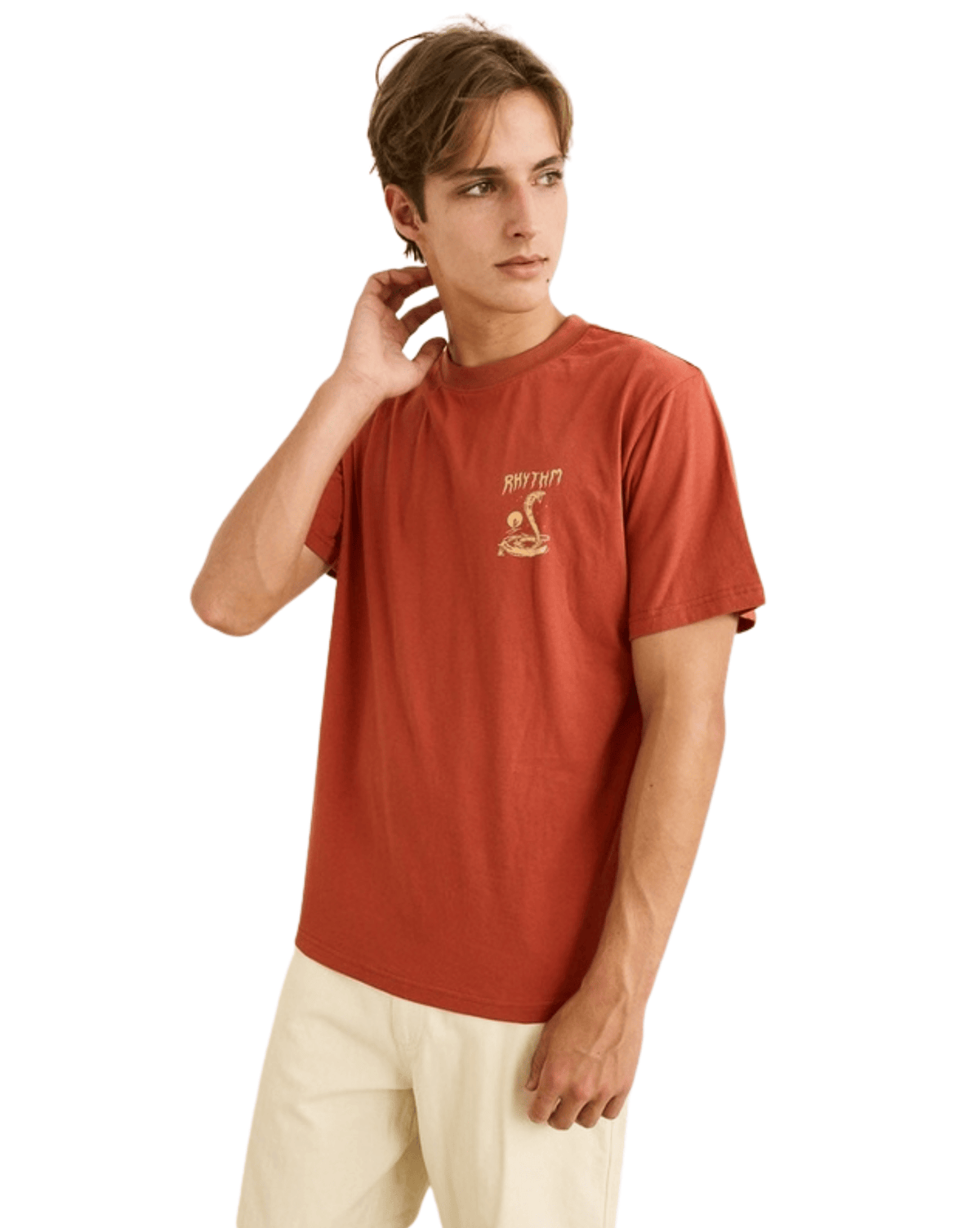 Rhythm Mens Desert Daze SS T-Shirt - Rust