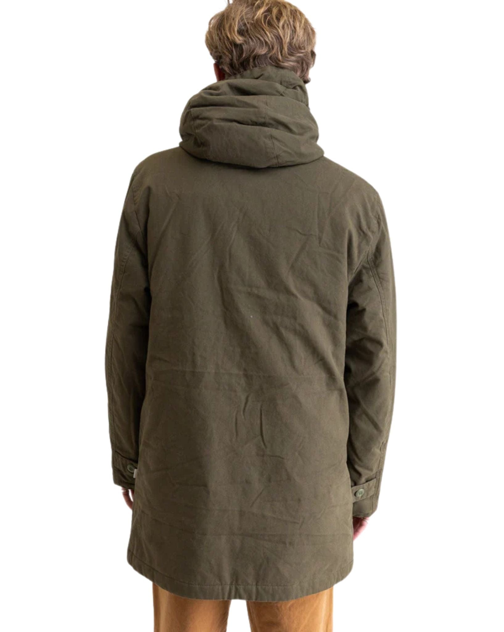 Rhythm Mens M-22 Parka Jacket - Olive