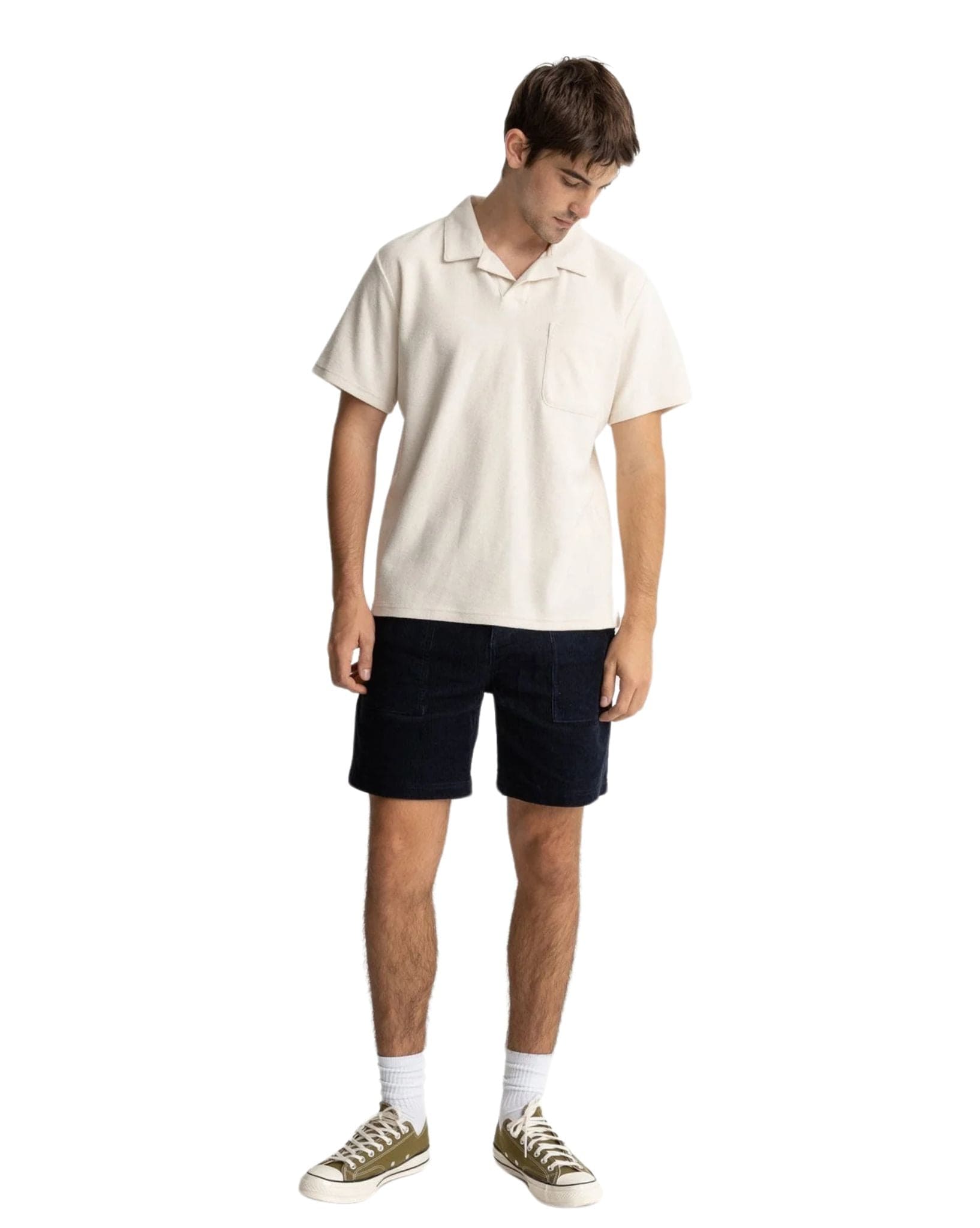 Rhythm Mens Vintage Terry Polo