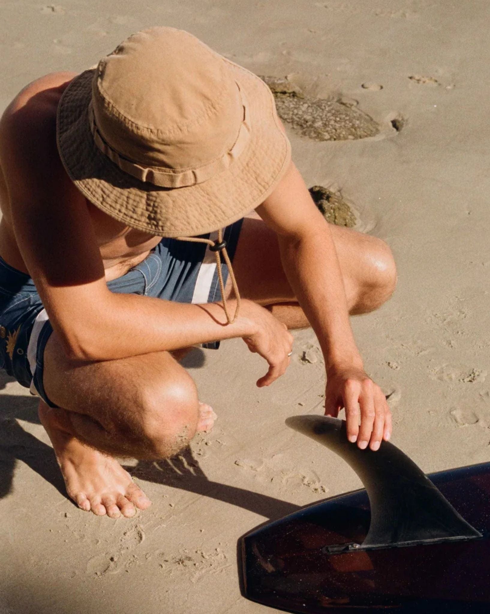 Rhythm Mens Worn Path Boonie Hat - Sand