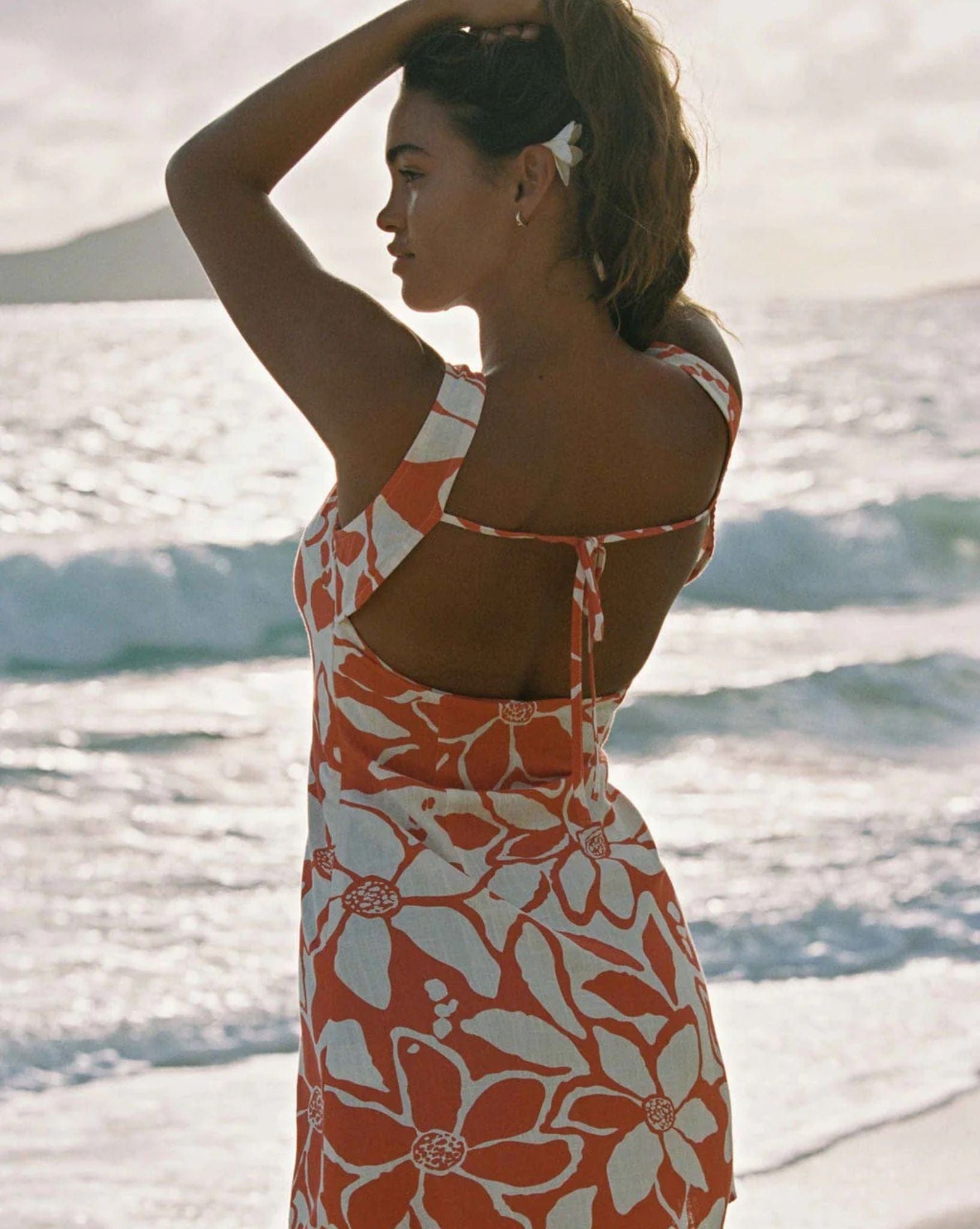 Rhythm Poppy Tie Back Mini Dress