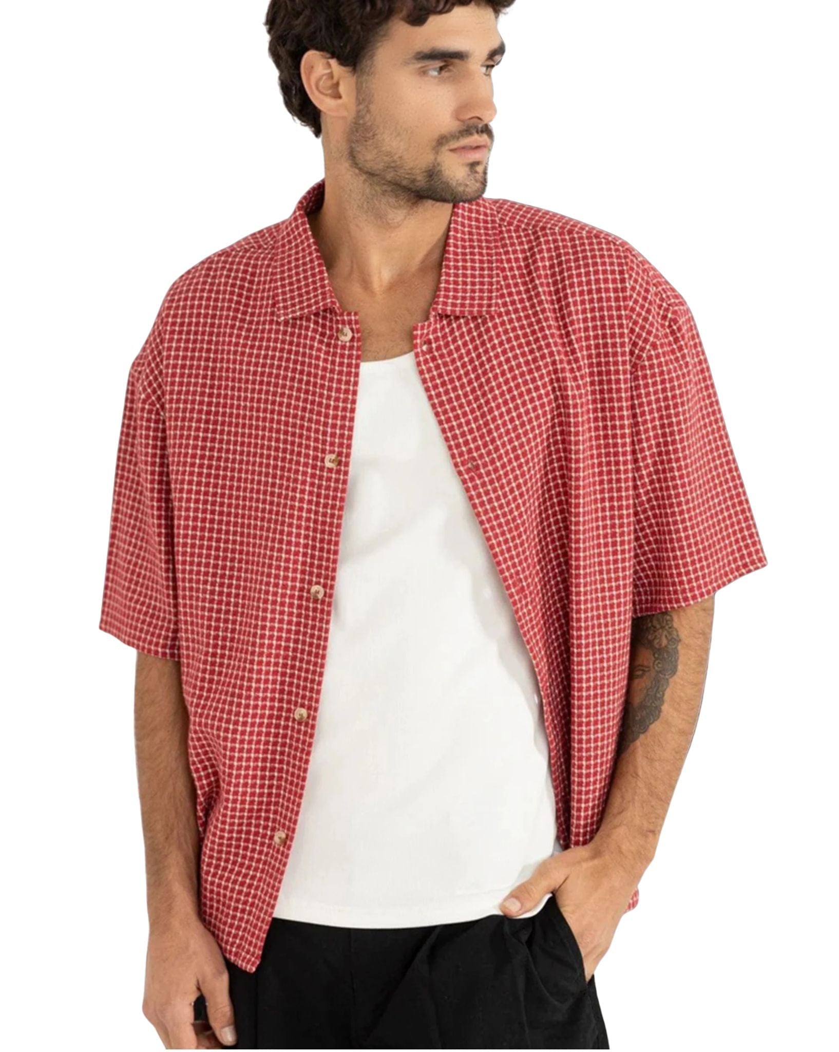 Rhythm Rowen Check Ss Shirt