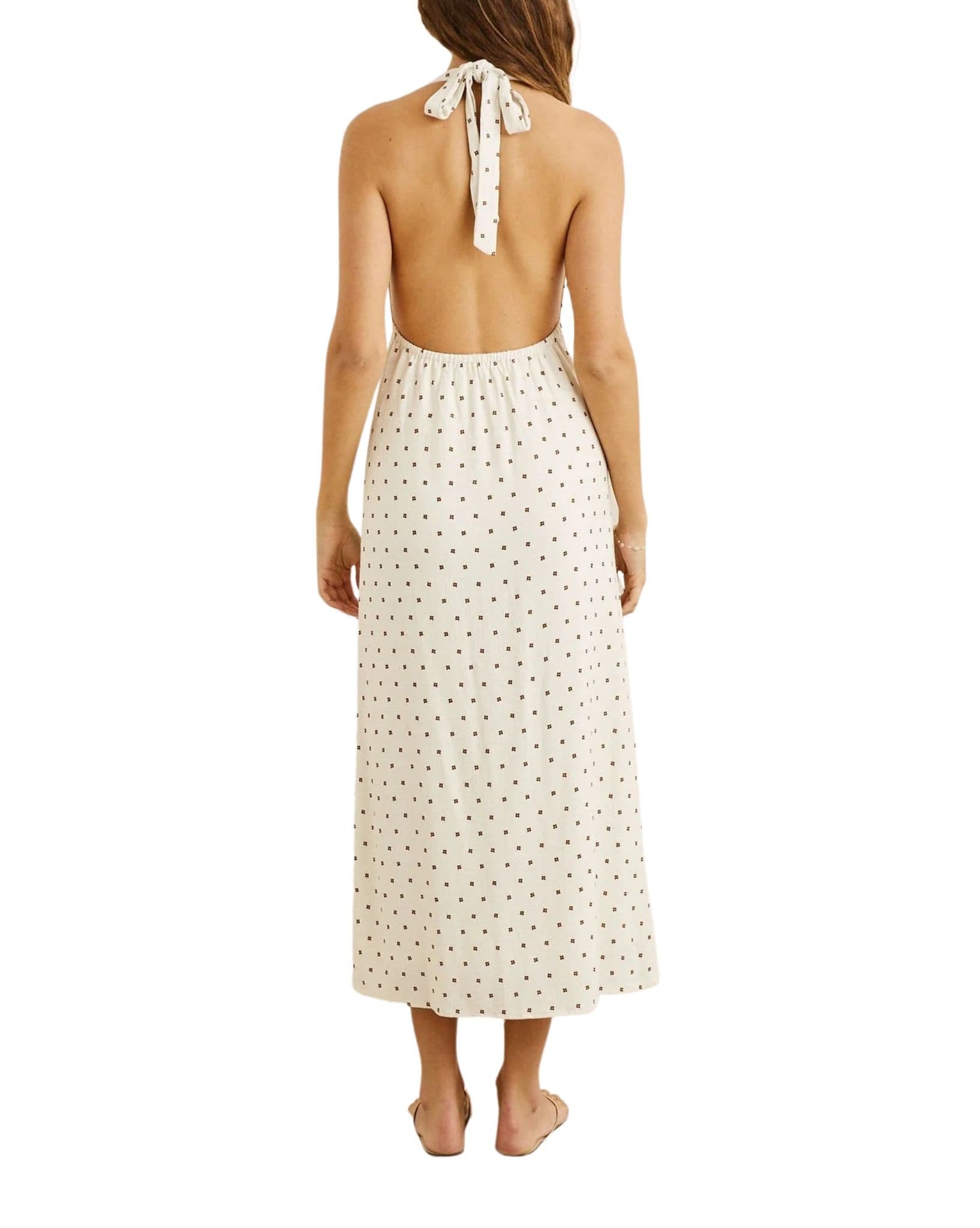 Rhythm Sandy Halter Neck Maxi Dress