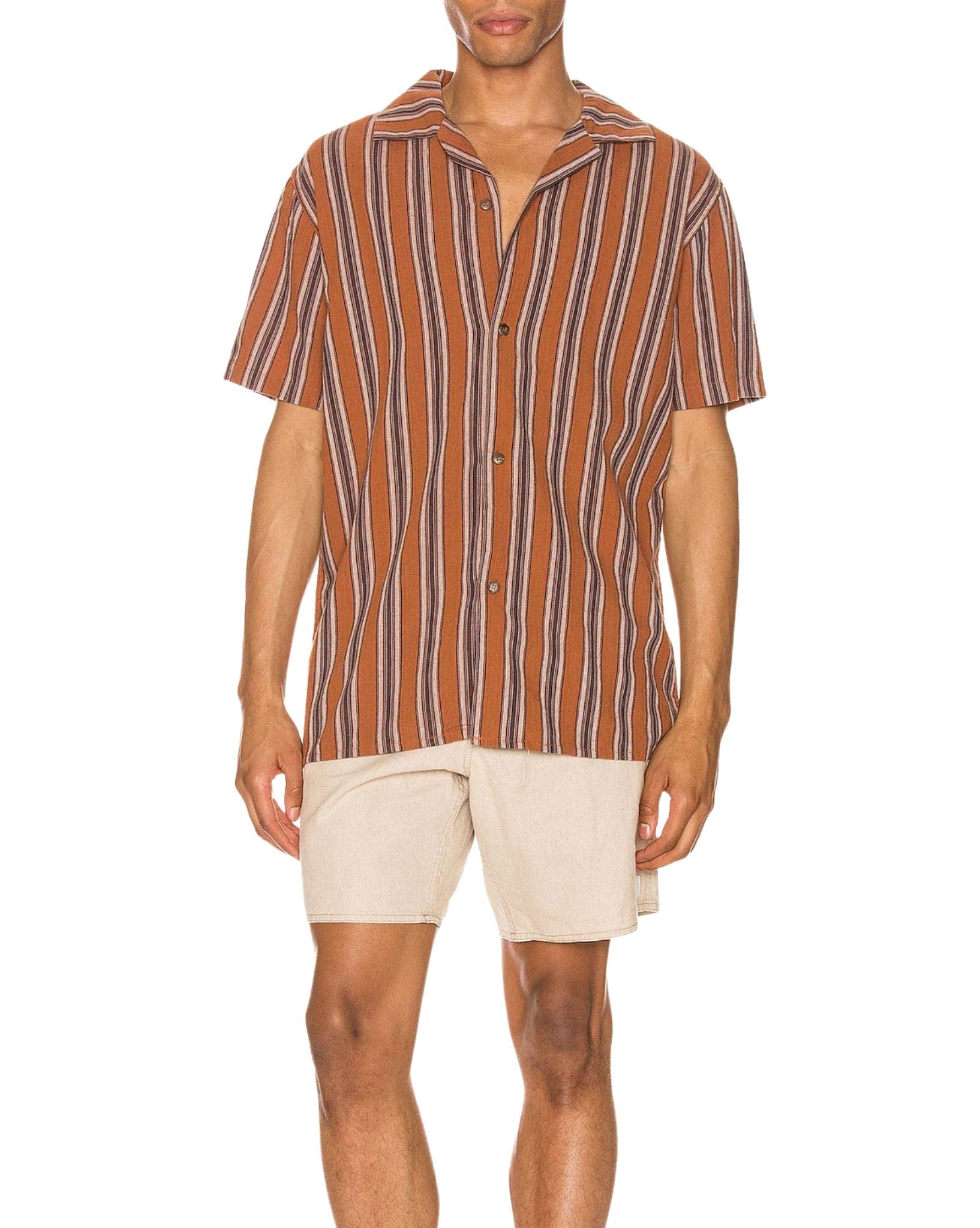 Rhythm Vacation Stripe Ss Shirt
