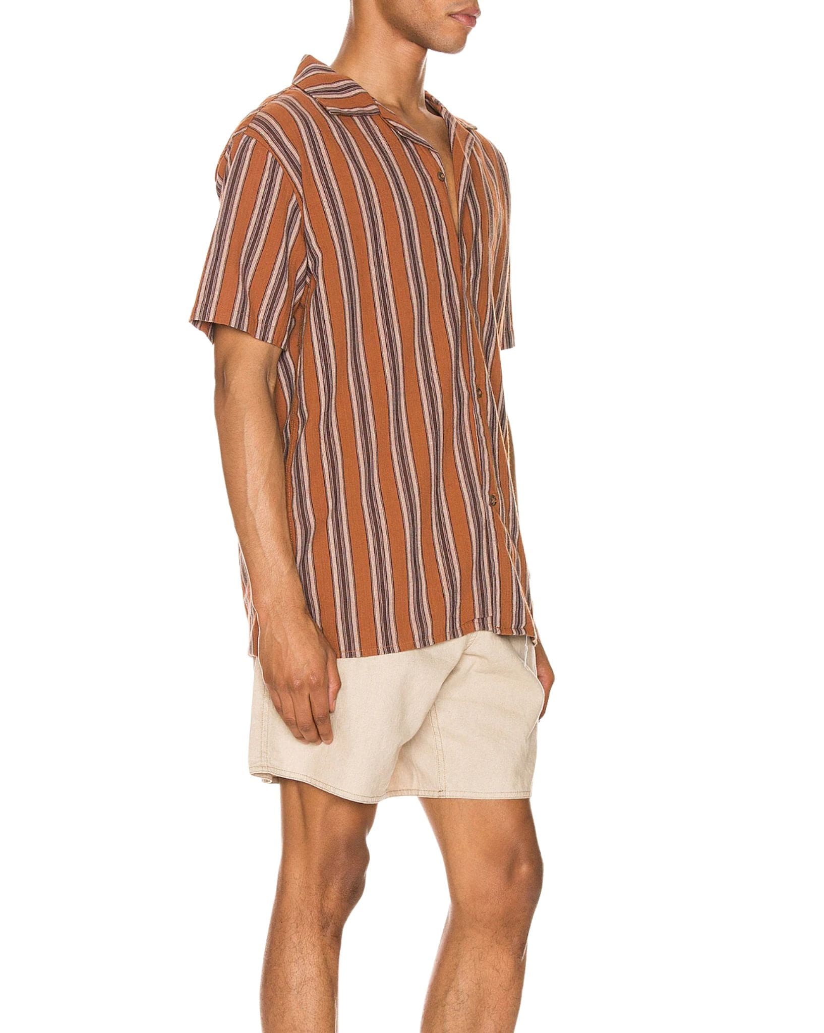 Rhythm Vacation Stripe Ss Shirt