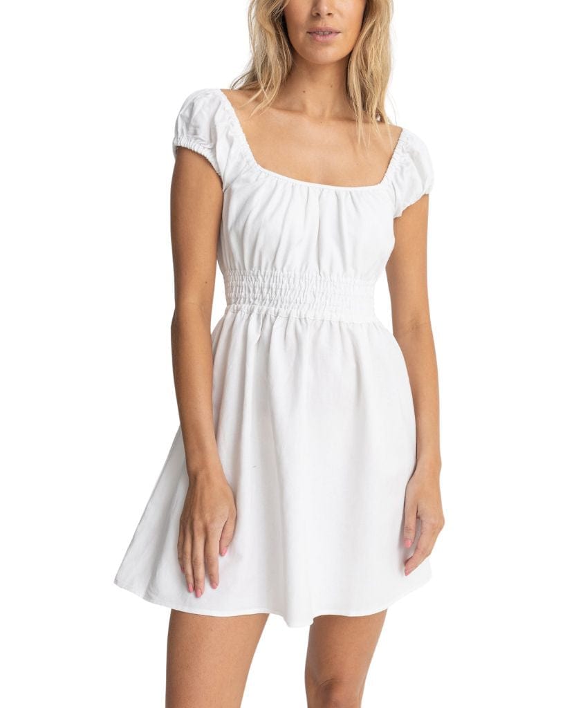 Rhythm Washed Out Cap Sleeve Mini Dress- Available today with Free