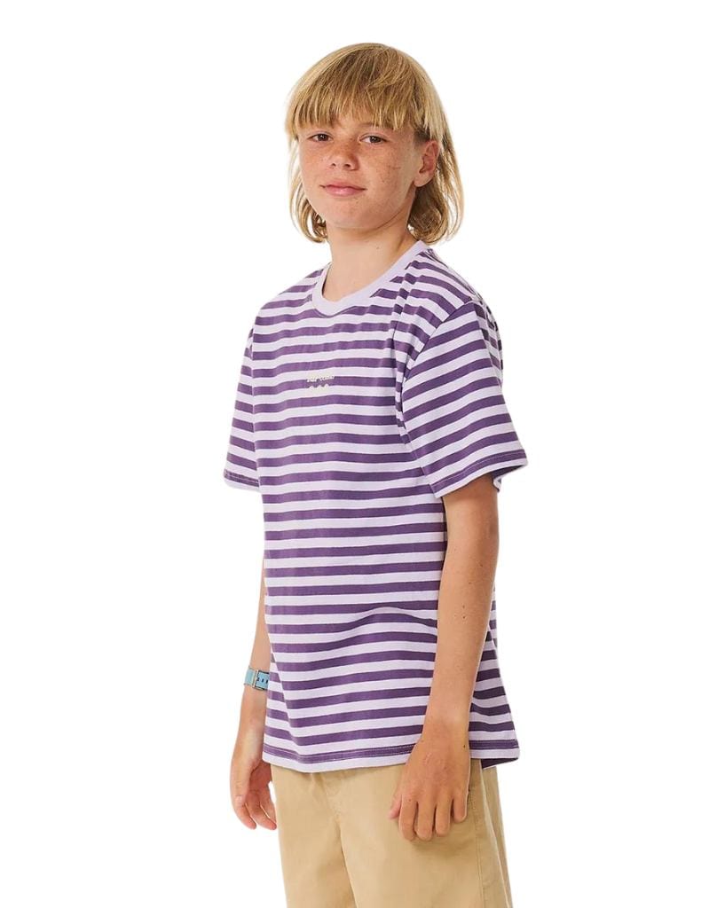 Ripcurl Earth Waves Stripe Tee - Kids
