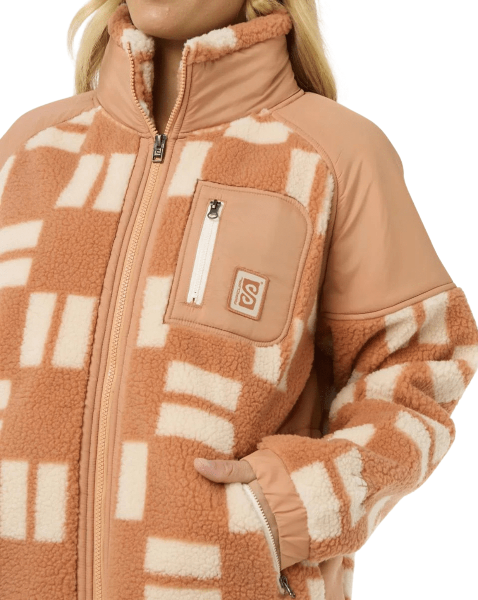 Ripcurl Womens Anti-Series Shell Cove Fleece - Beige