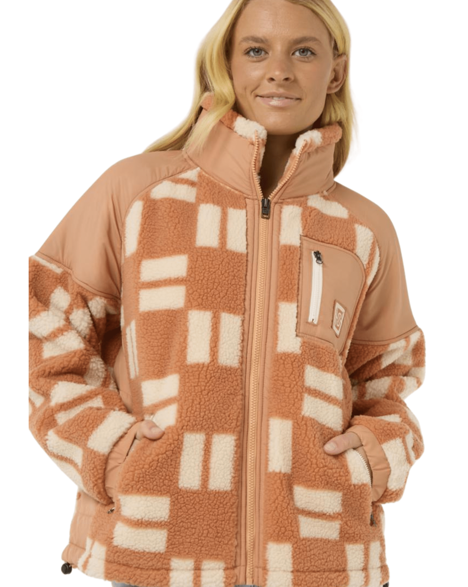 Ripcurl Womens Anti-Series Shell Cove Fleece - Beige