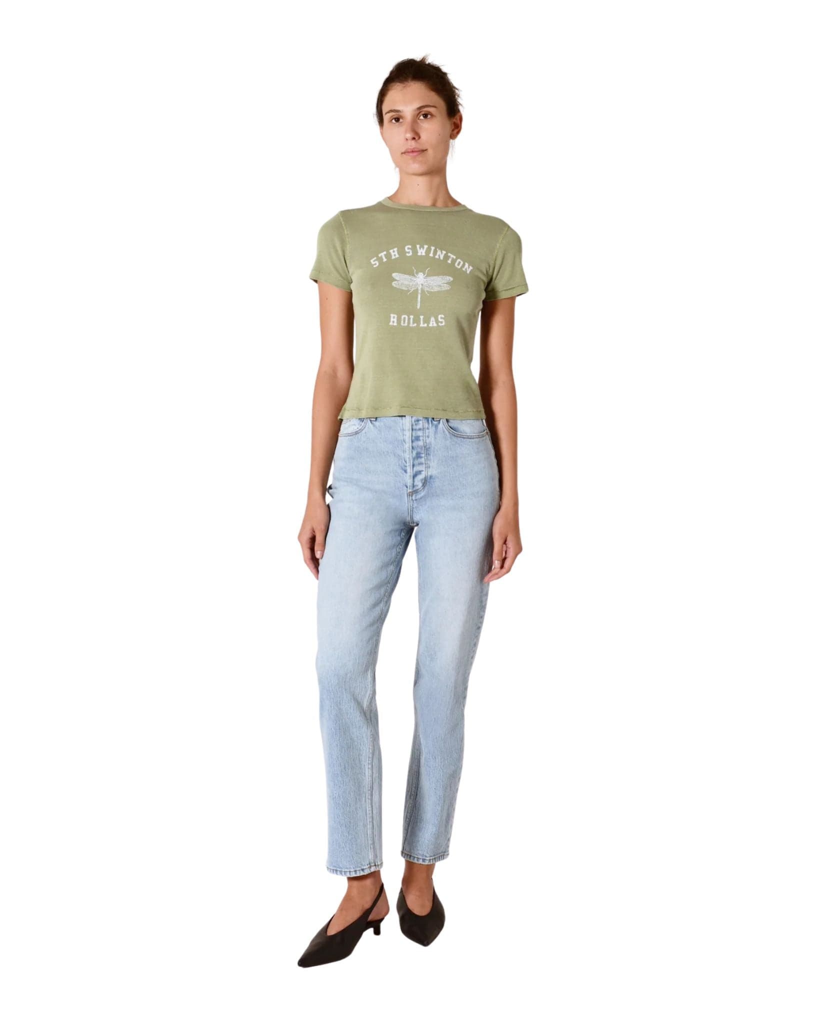 Rollas Classic Tee Dragonfly Logo