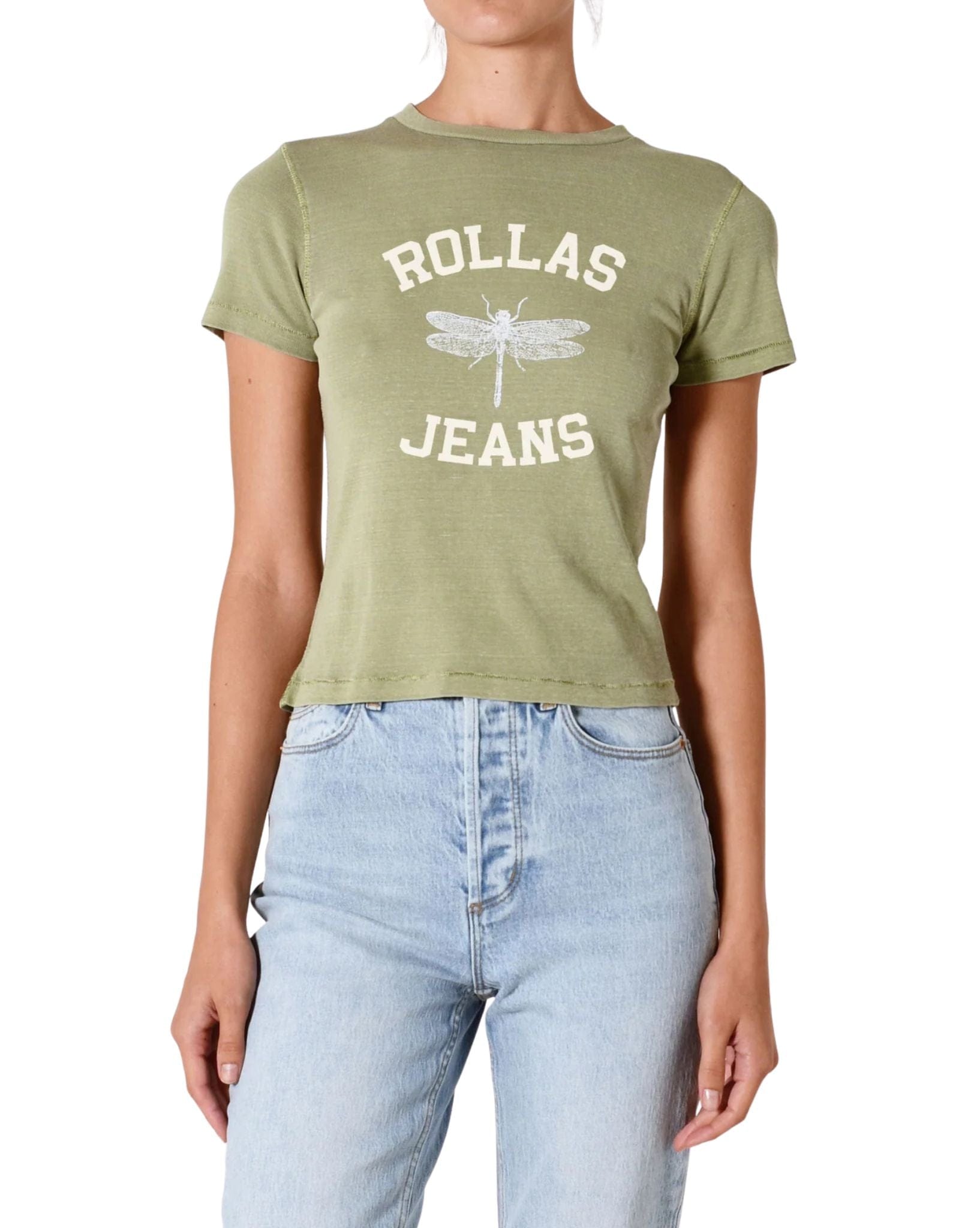 Rollas Classic Tee Dragonfly Logo