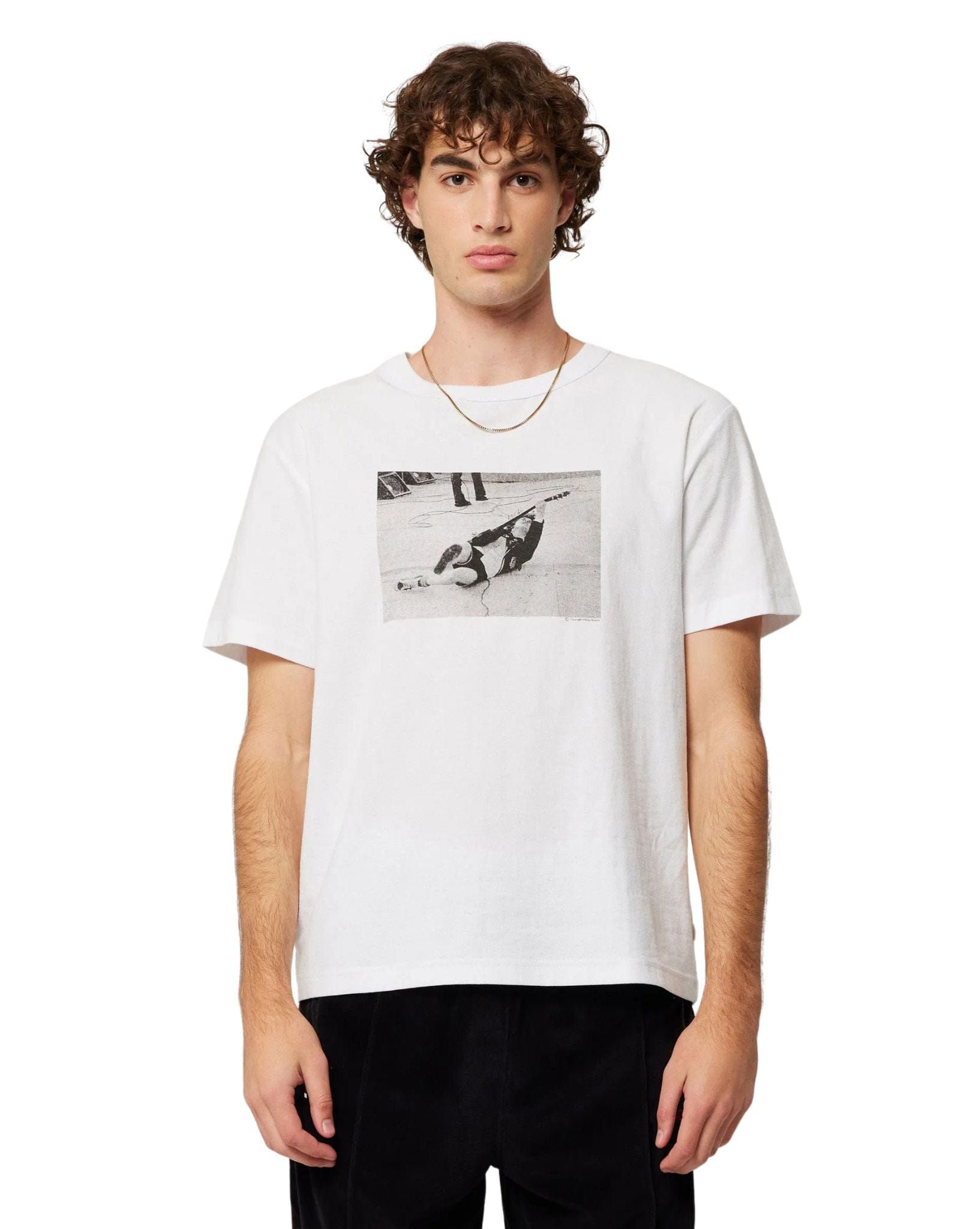 Rollas Mens Axe Tee - Vintage White