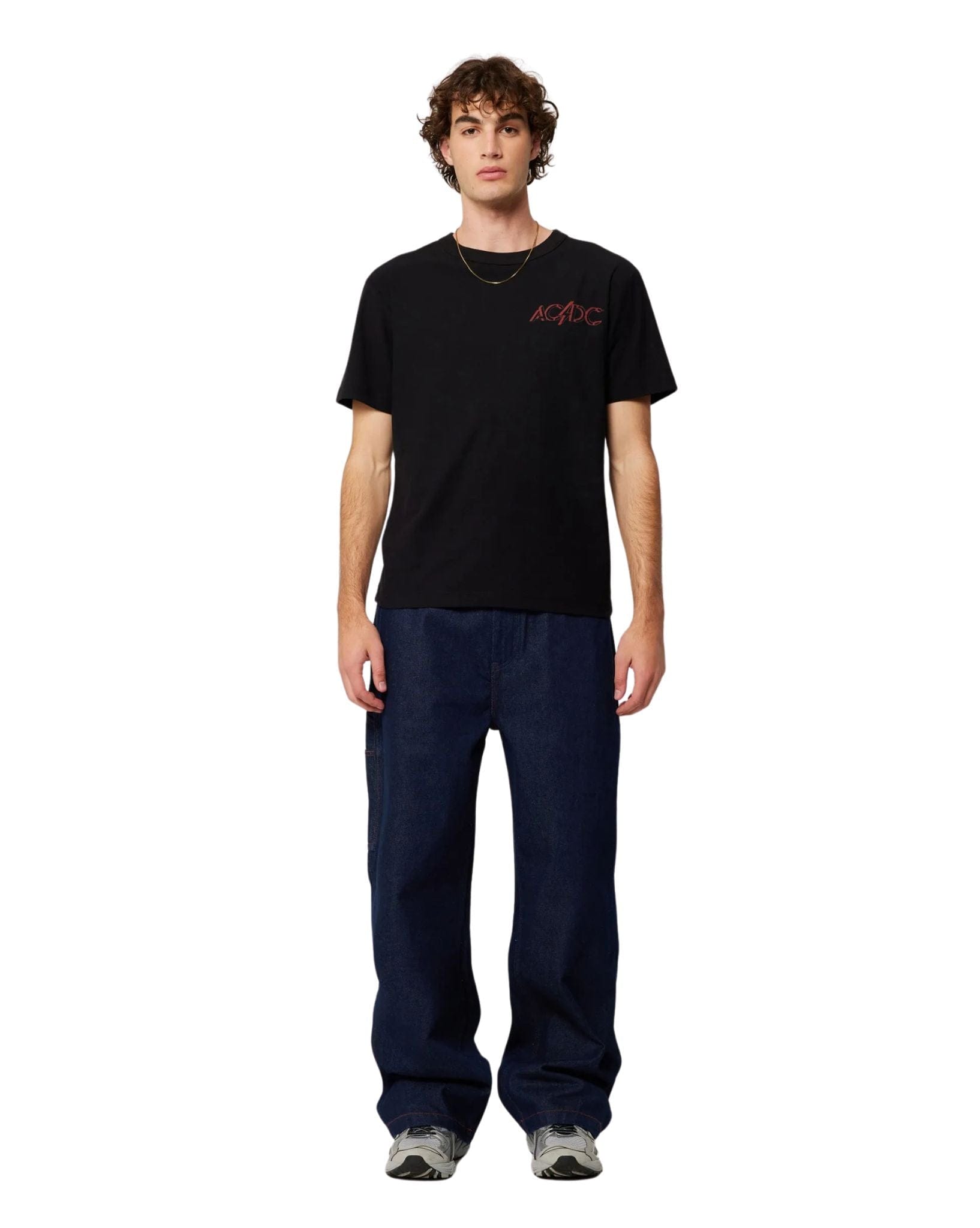 Rollas Mens Lightning Logo Tee - Black