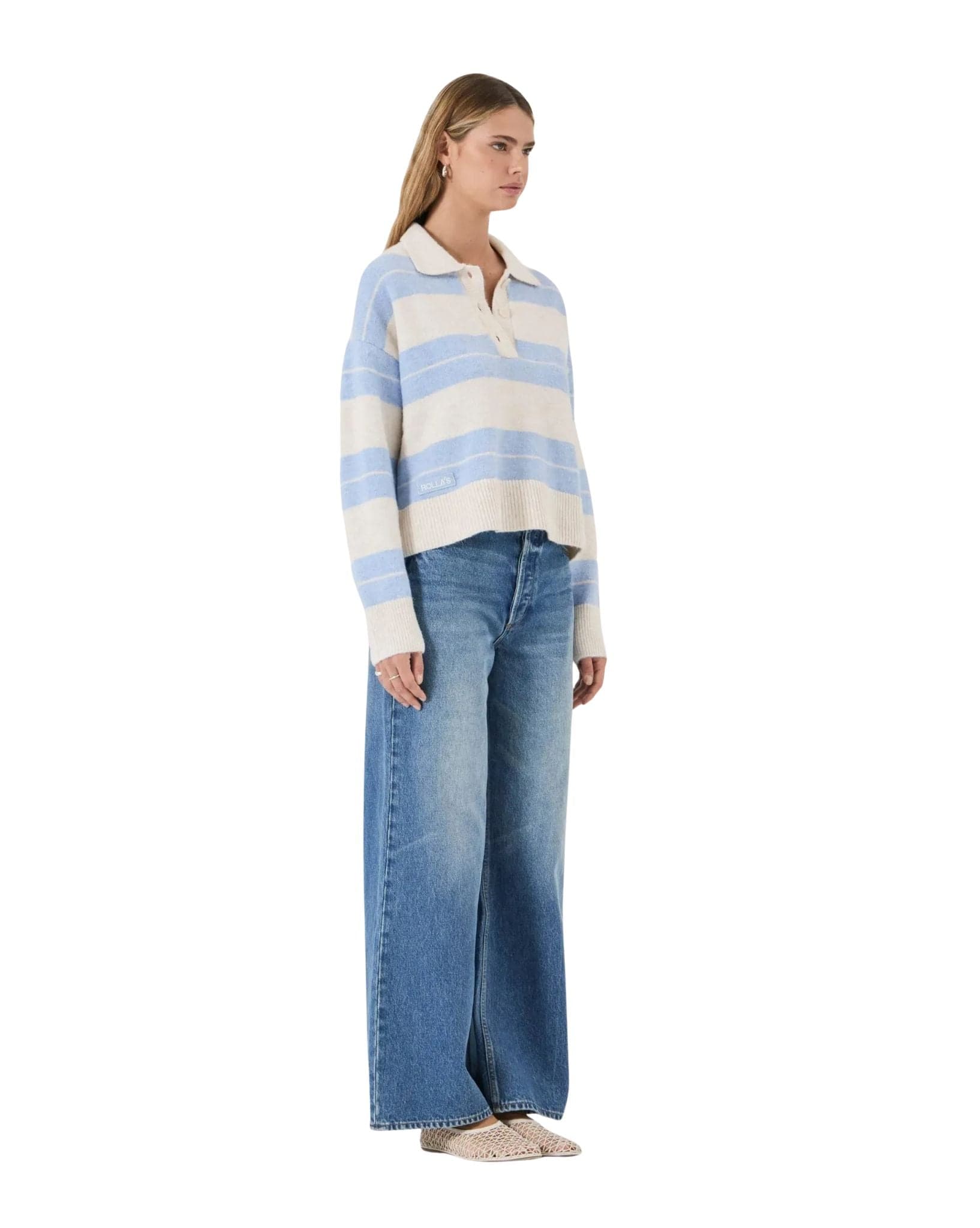 Rollas Sofia Stripe Polo