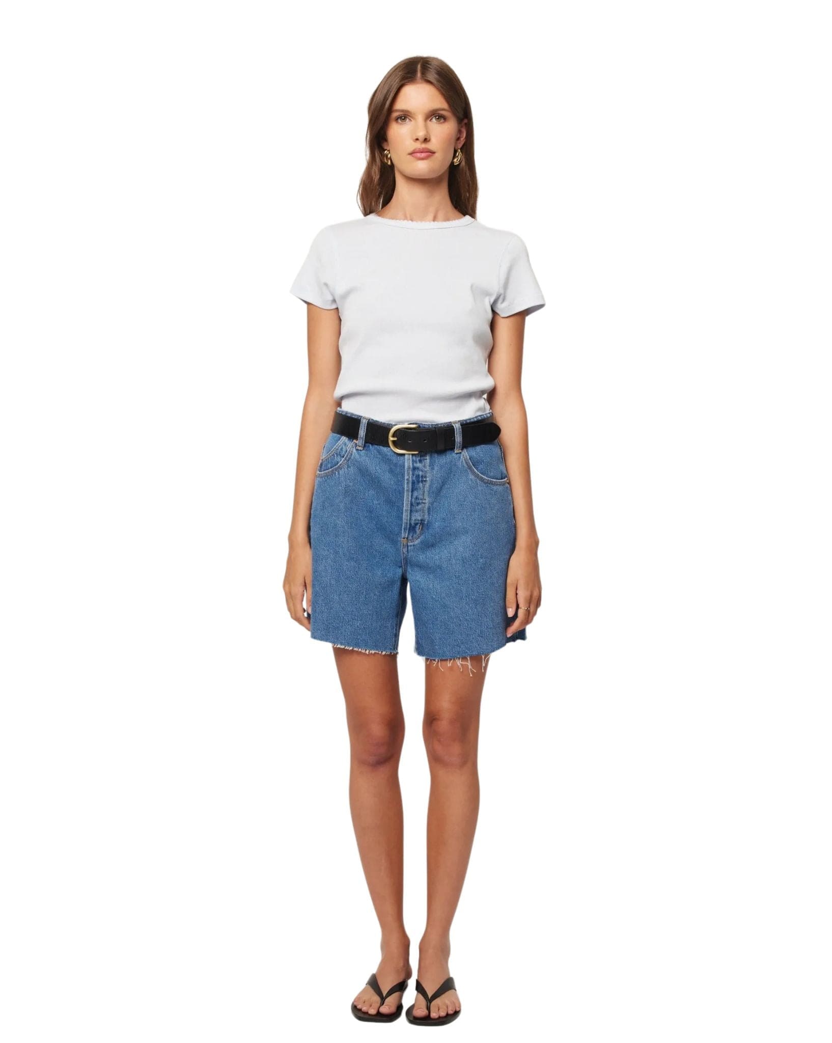 Rollas Women's 90's Relaxed Short River Blue - Mid Vintage Blue