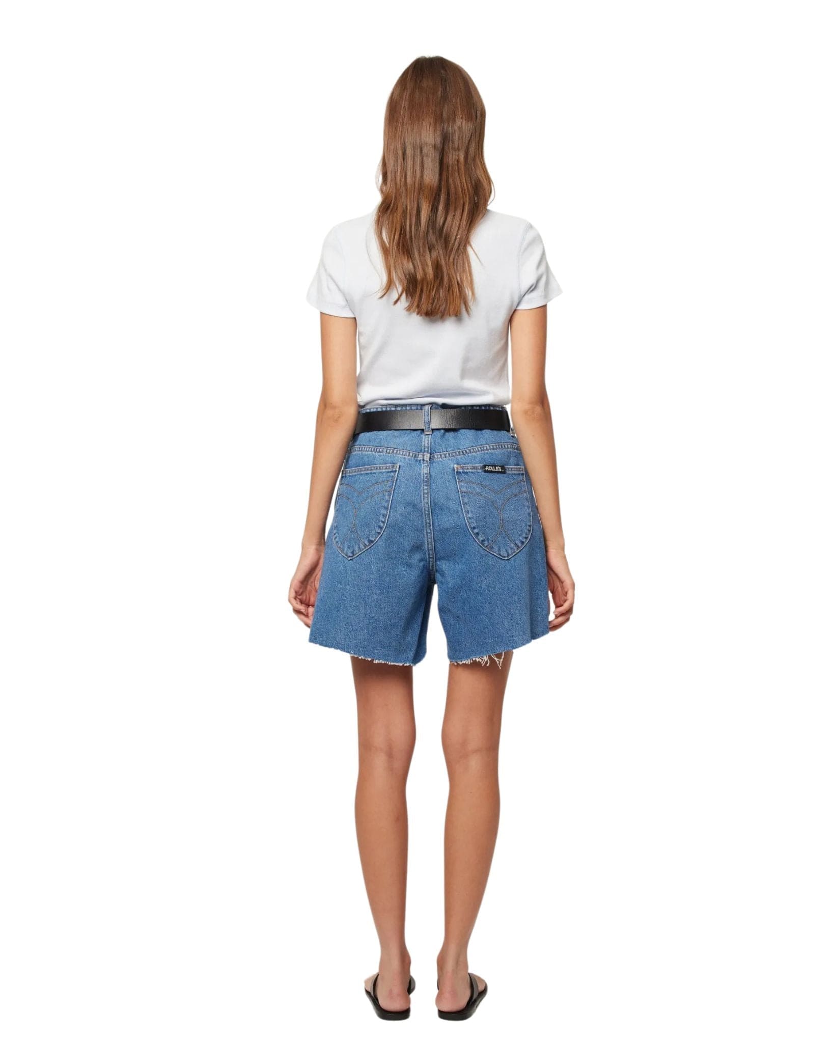 Rollas Women's 90's Relaxed Short River Blue - Mid Vintage Blue