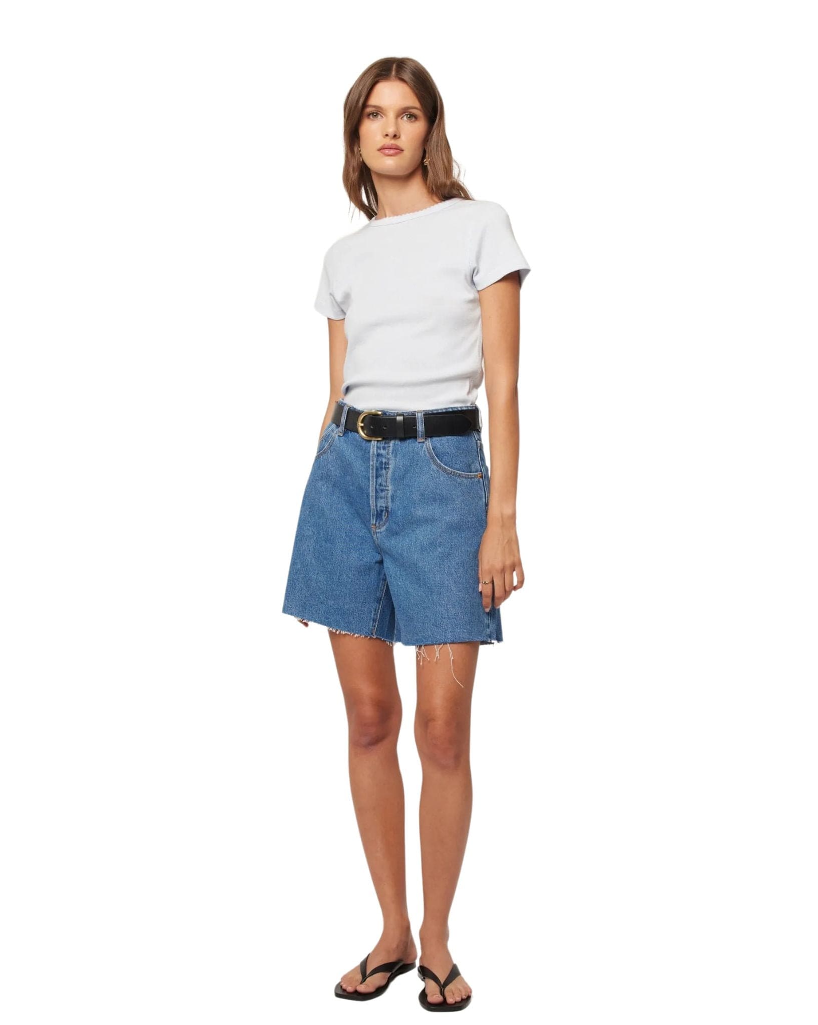 Rollas Women's 90's Relaxed Short River Blue - Mid Vintage Blue