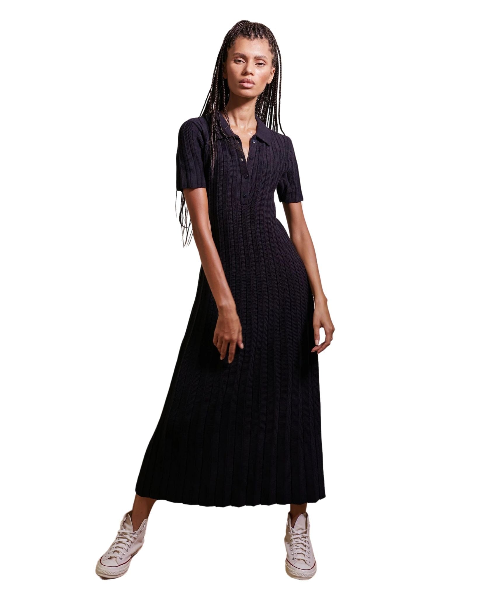 Rue Stiic Womens Luisa Knit Dress - Black