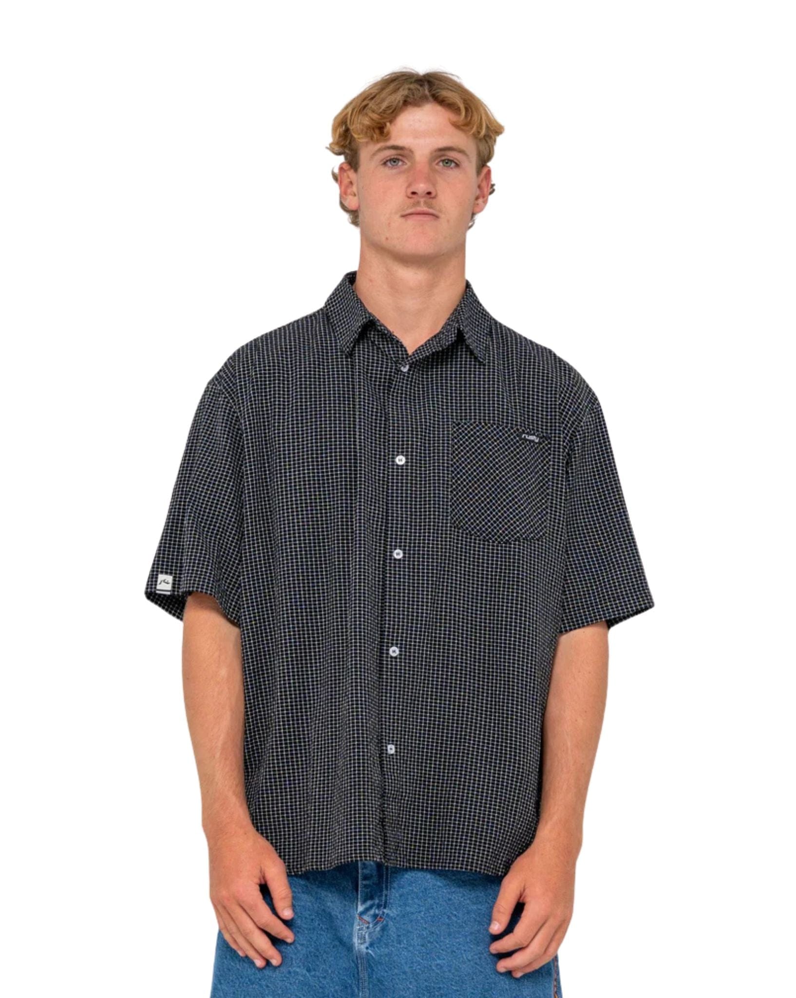 Rusty Acemo Check Short Sleeve Shirt