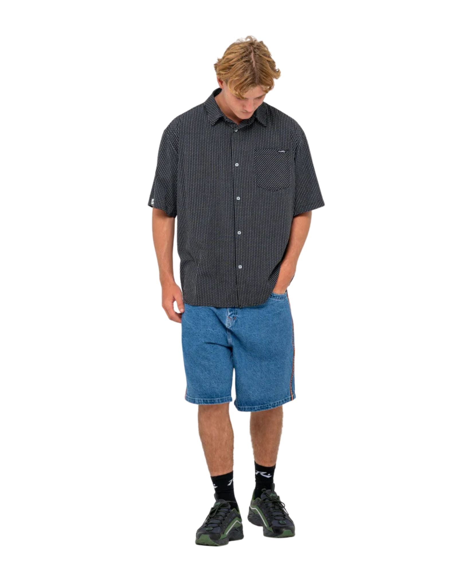 Rusty Acemo Check Short Sleeve Shirt