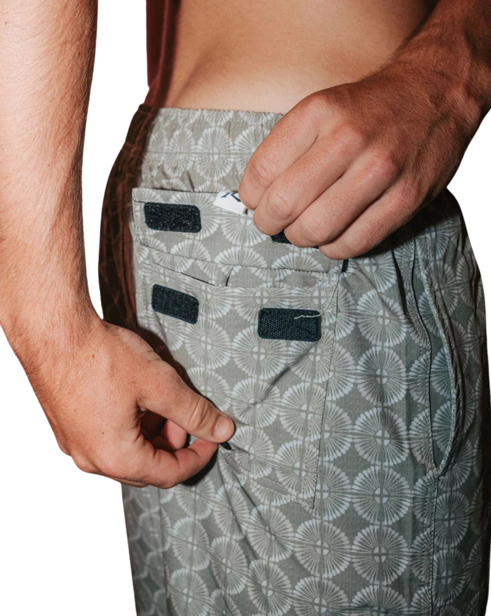 Rusty All Over Elastic Waist Boardshort