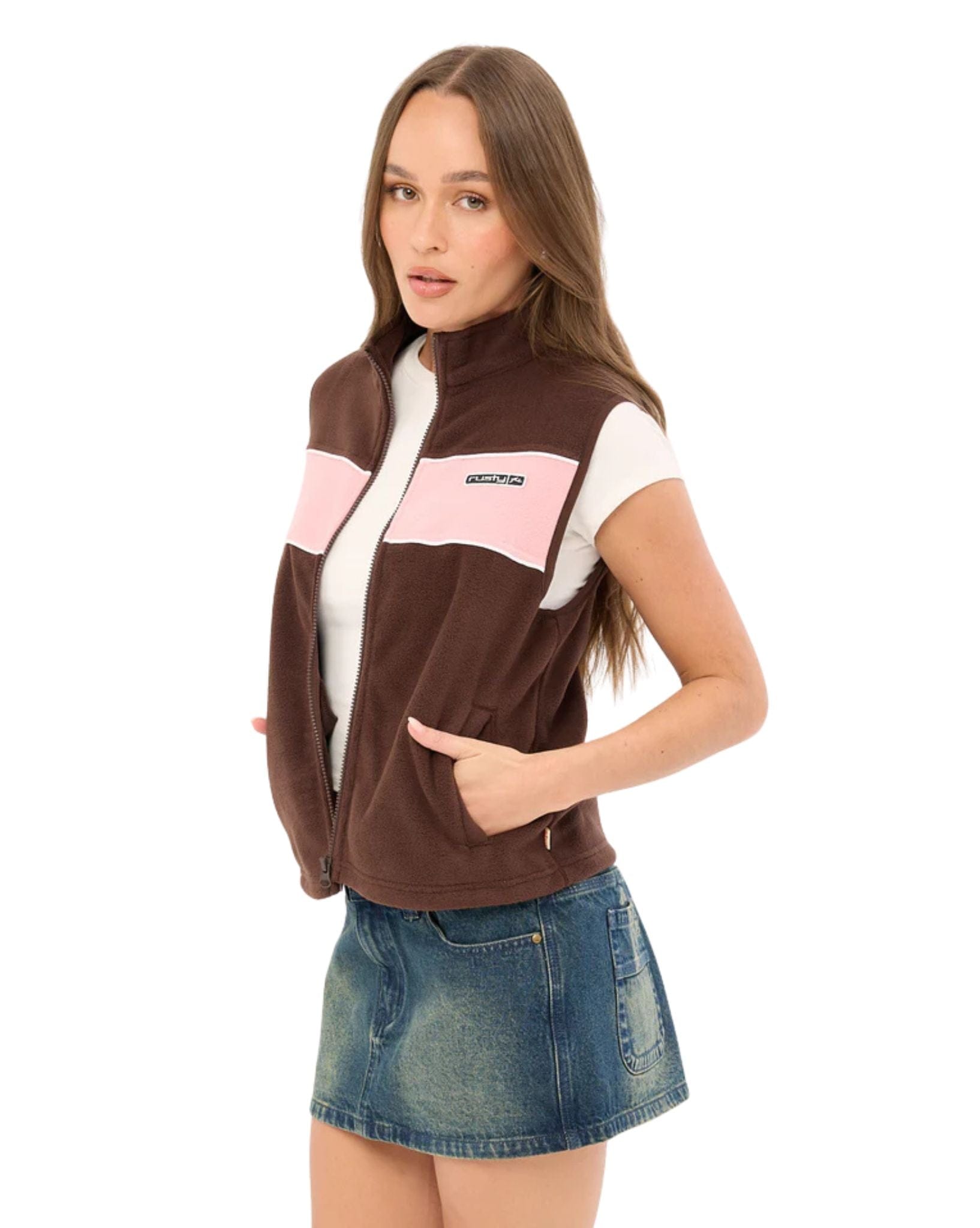 Rusty Bless Up Polar Fleece Vest