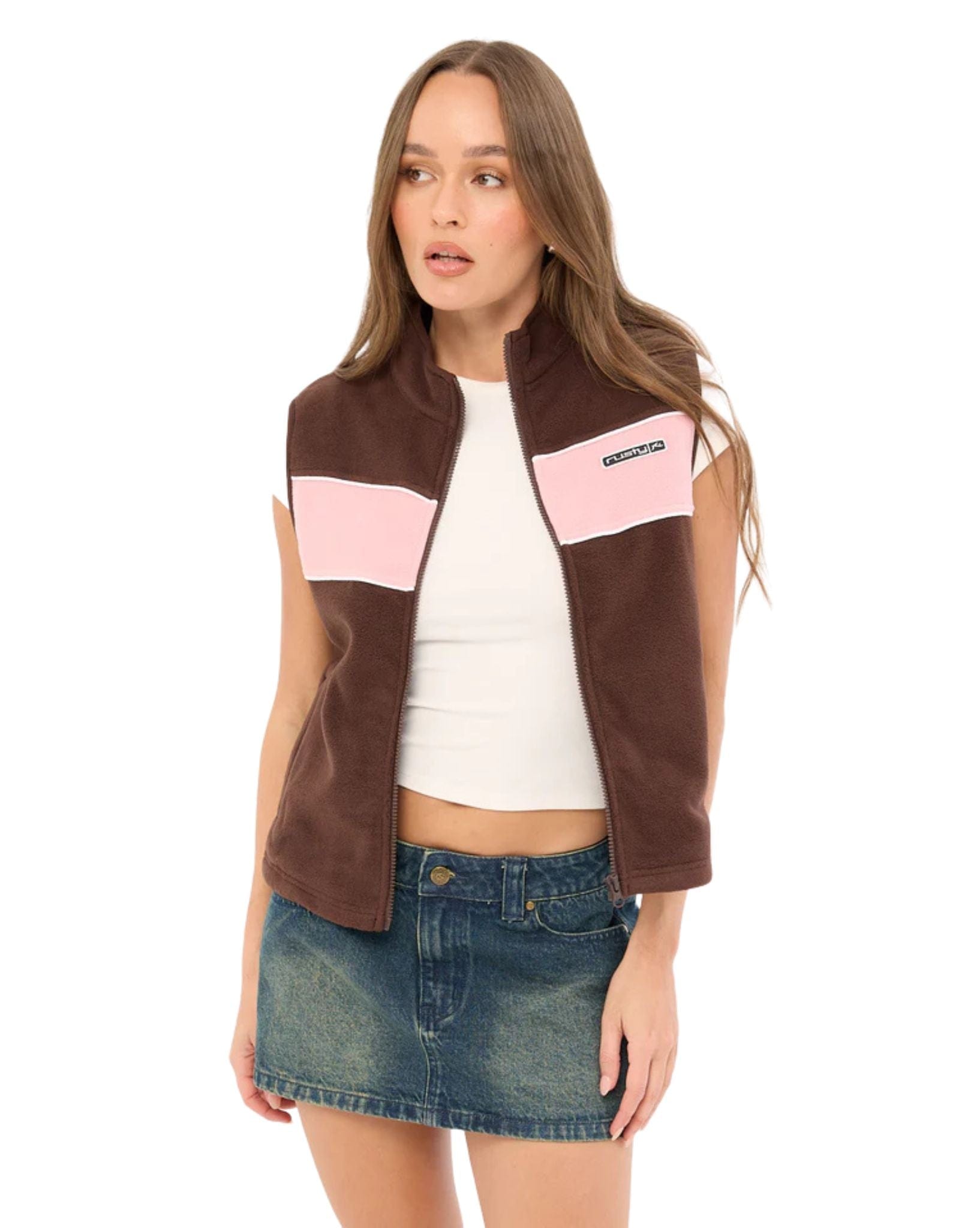 Rusty Bless Up Polar Fleece Vest