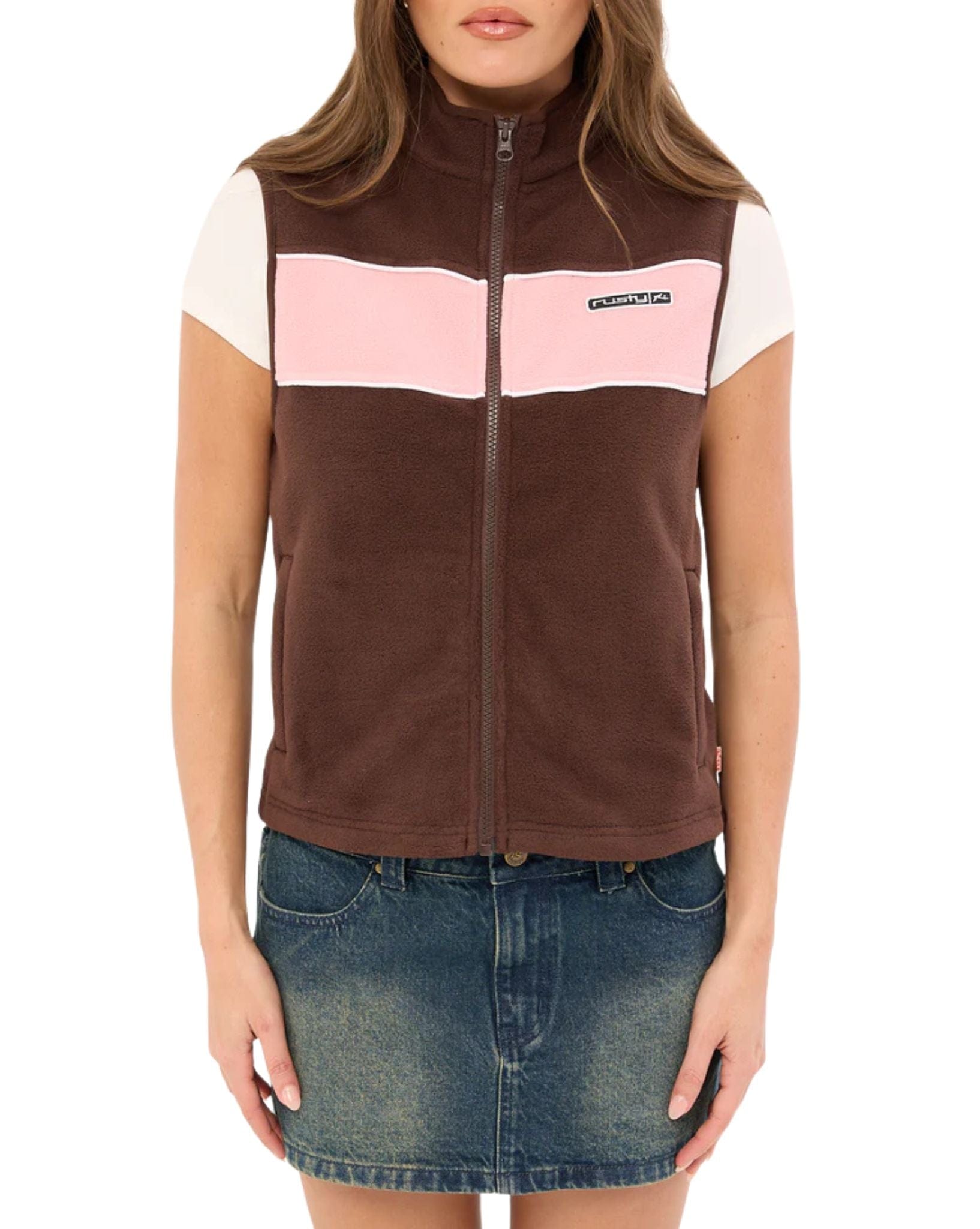 Rusty Bless Up Polar Fleece Vest