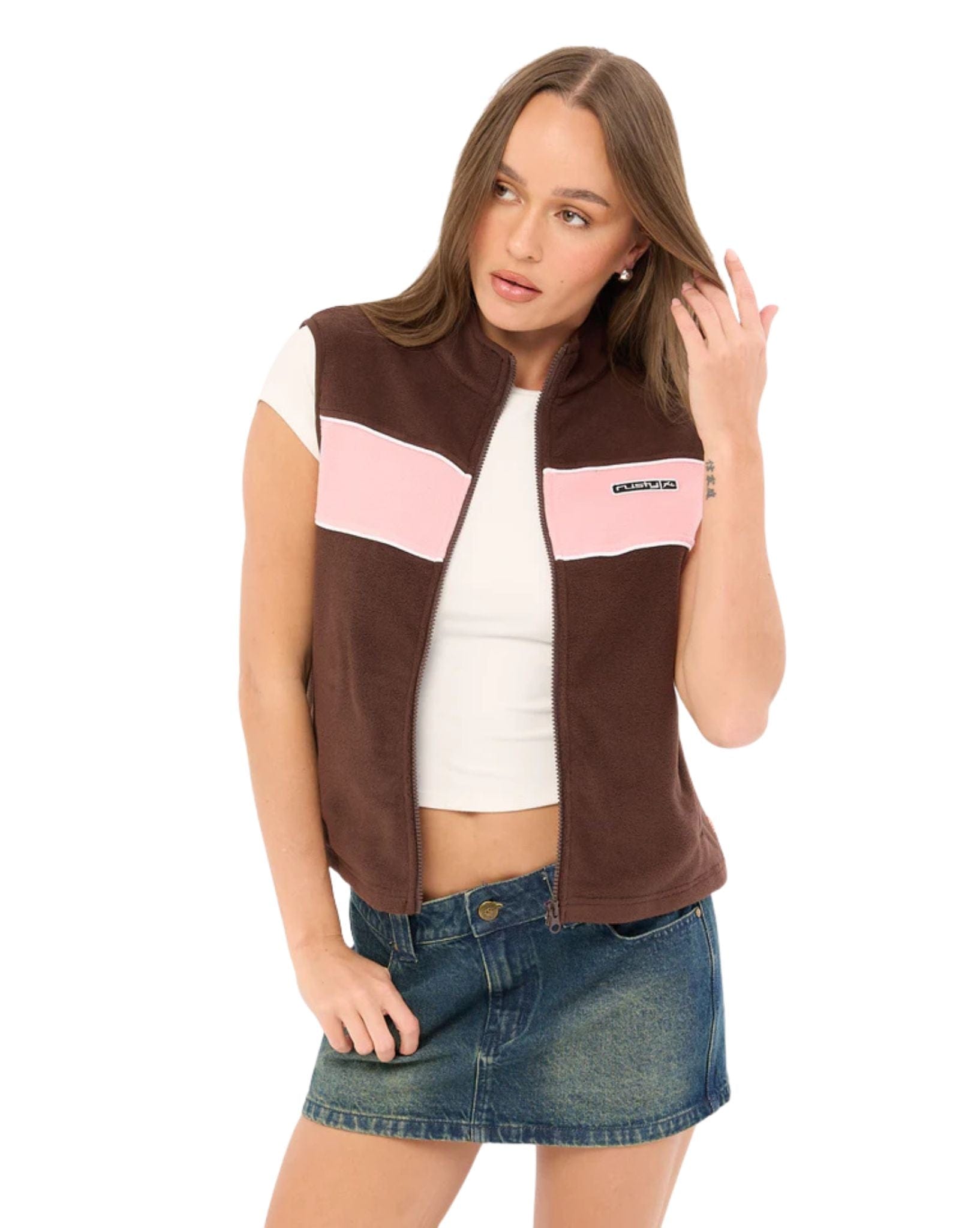 Rusty Bless Up Polar Fleece Vest