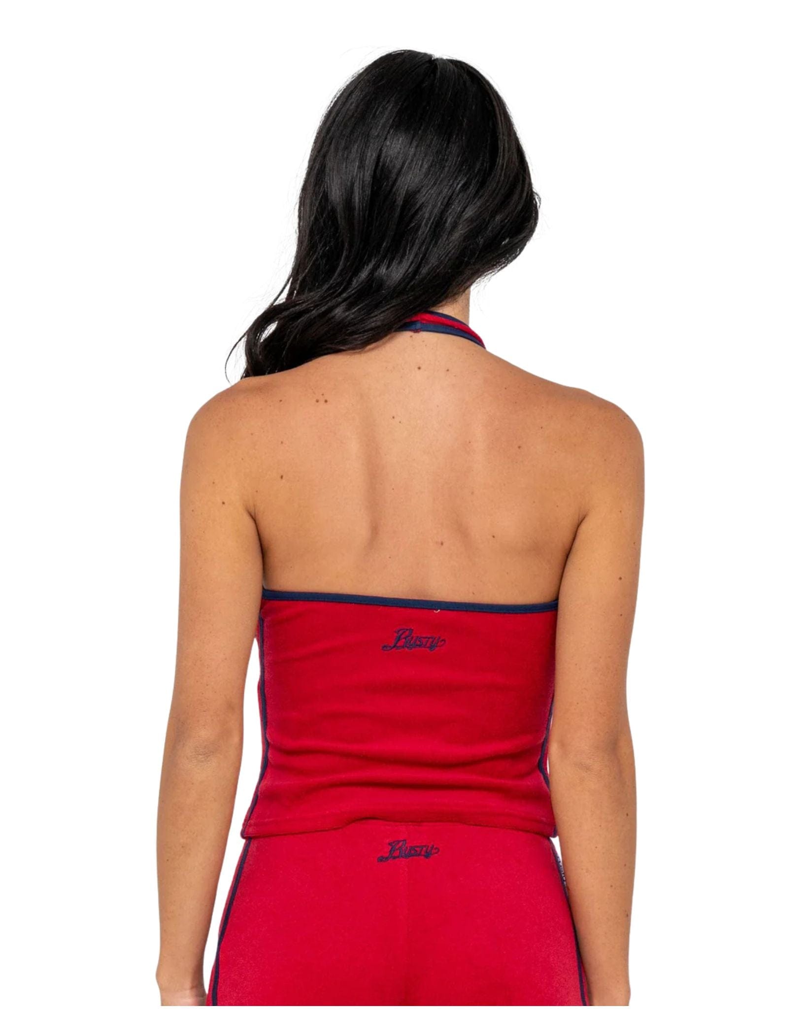 Rusty Bodhi Towelling Halter Neck Top